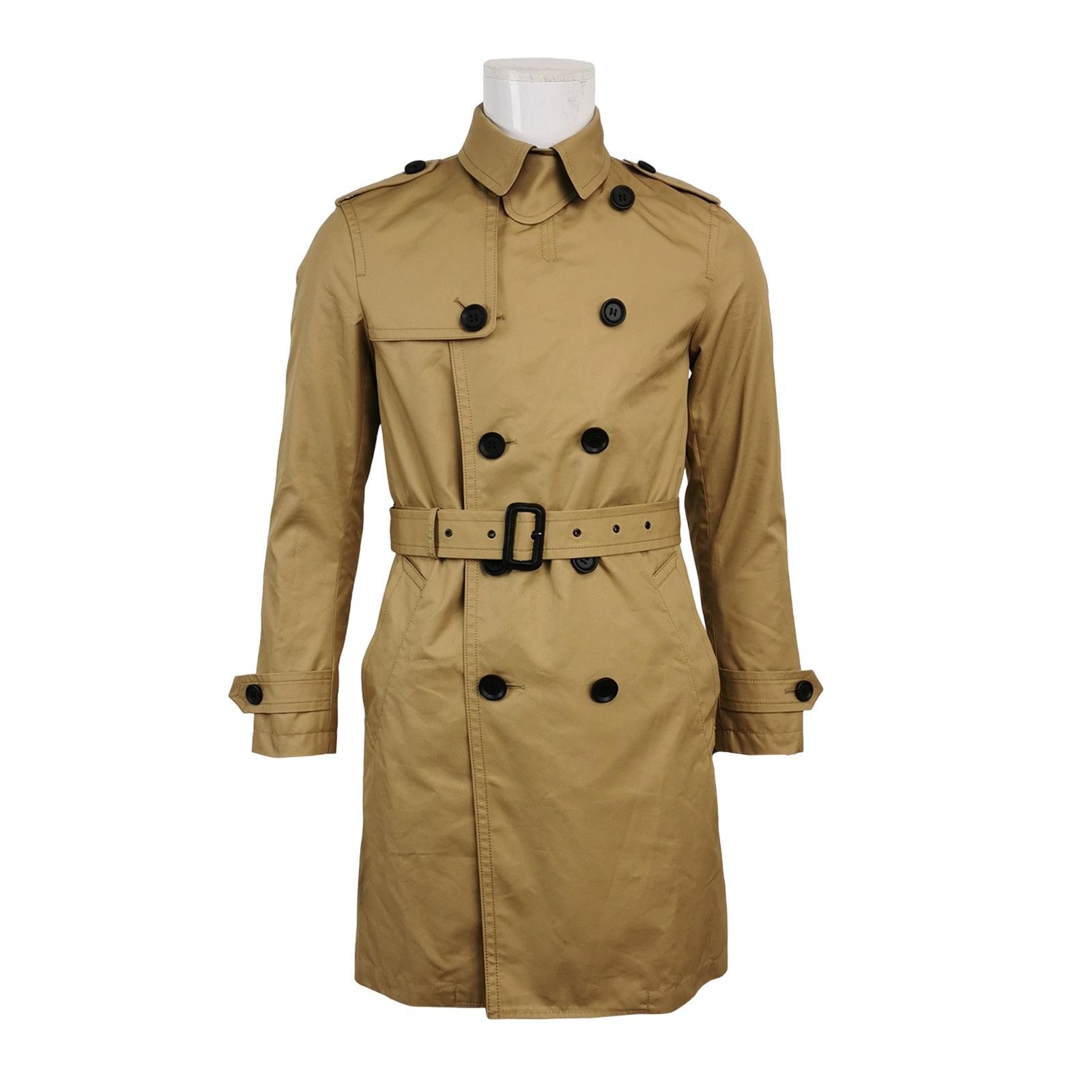 Coach Coach Khaki Cotton Blend Trench Coat XS Size US XS / EU 42 / 0 - 1 Thumbnail