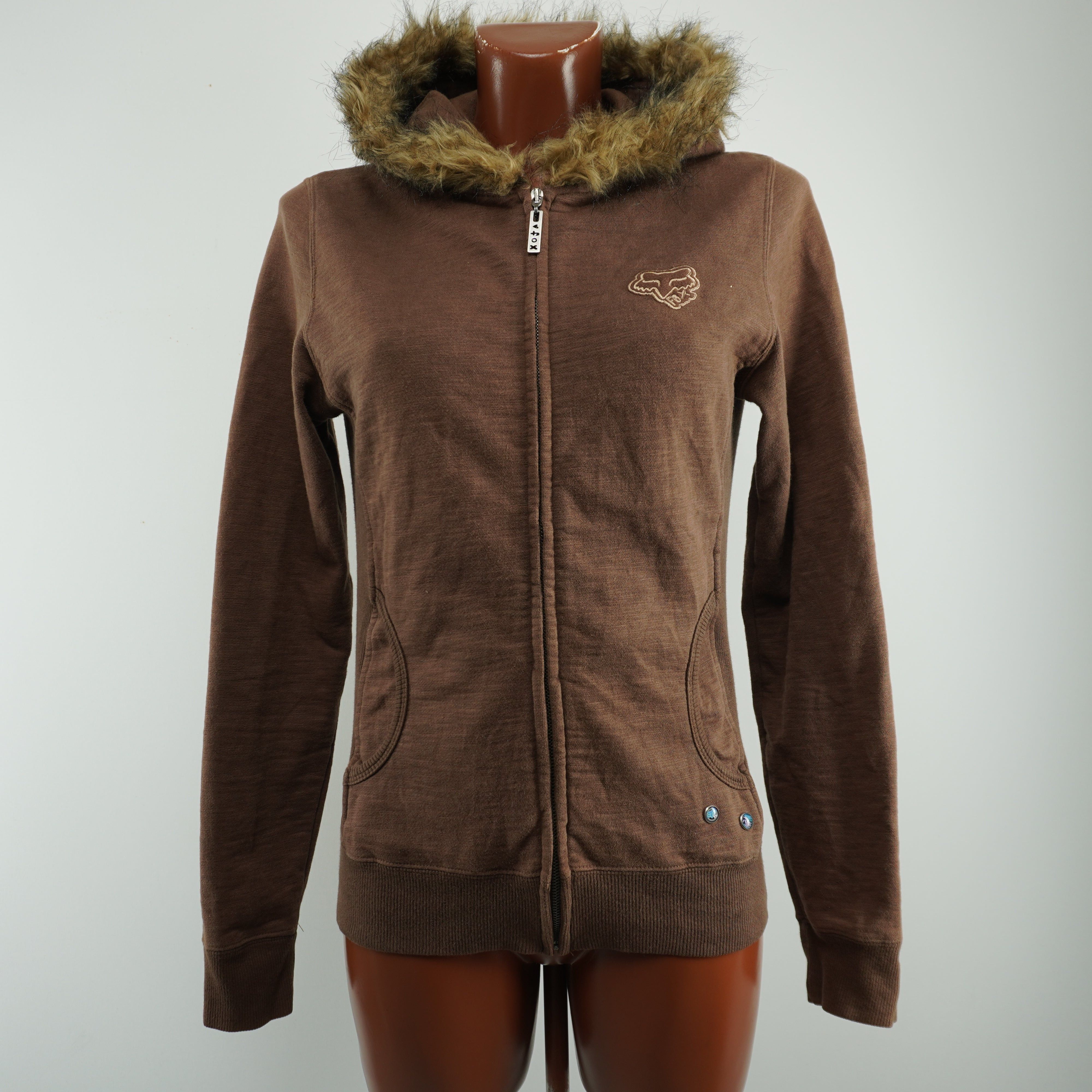 Fox Racing Fox Women's Brown Hoodie Size L / US 10 / IT 46 - 1 Thumbnail