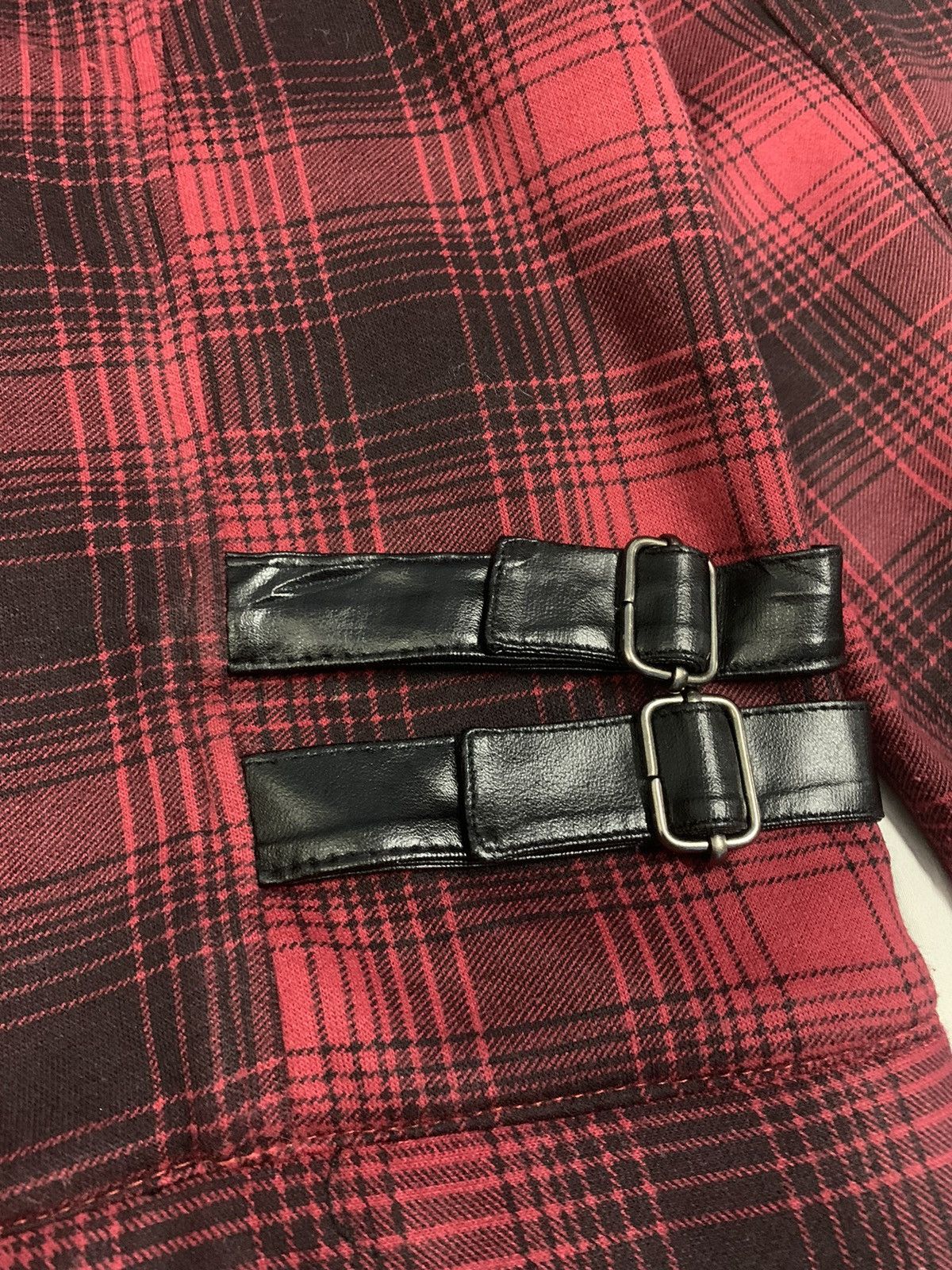 14th Addiction Vintage Japanese Brand Plaid Tartan Punk Biker Jacket Size US M / EU 48-50 / 2 - 15 Thumbnail