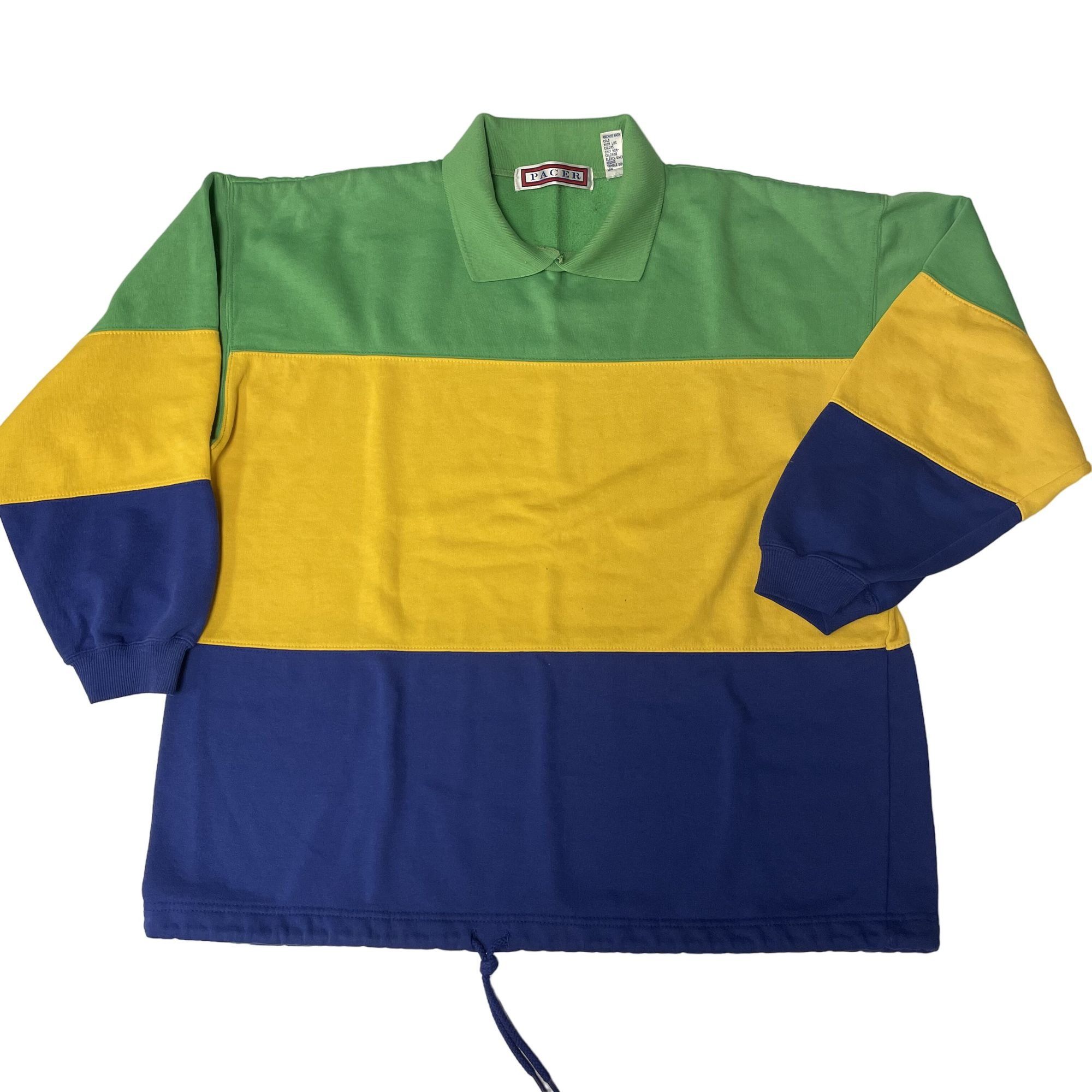 Other Vtg Pacer JUMPER BOLD BRIGHT HiP HoP Colorblock Shirt Size US L / EU 52-54 / 3 - 1 Thumbnail