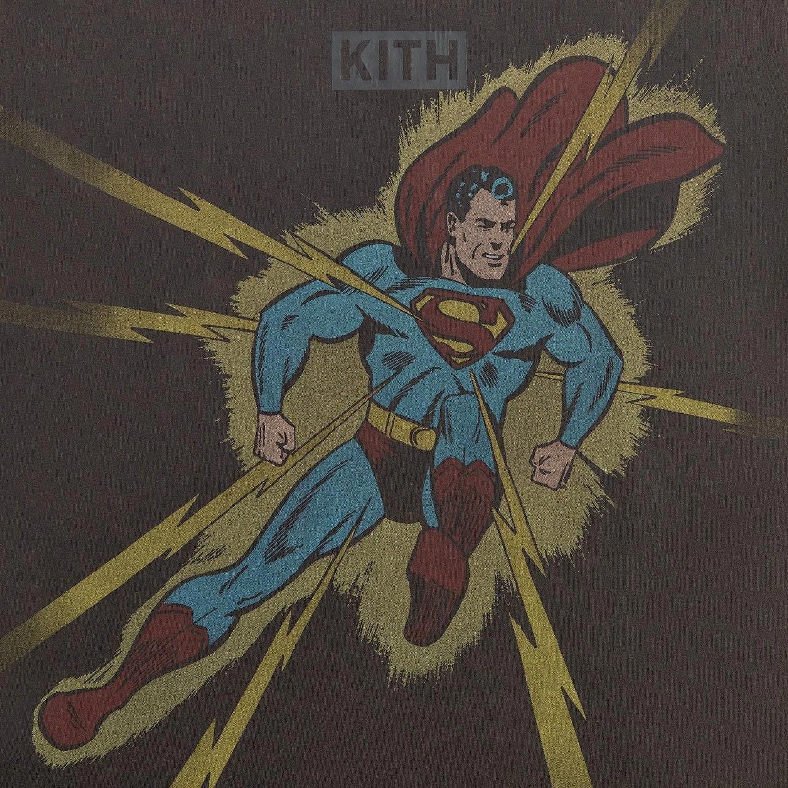 Kith Kith x Superman Lightning Bolt Tee Size Medium Size US M / EU 48-50 / 2 - 3 Thumbnail