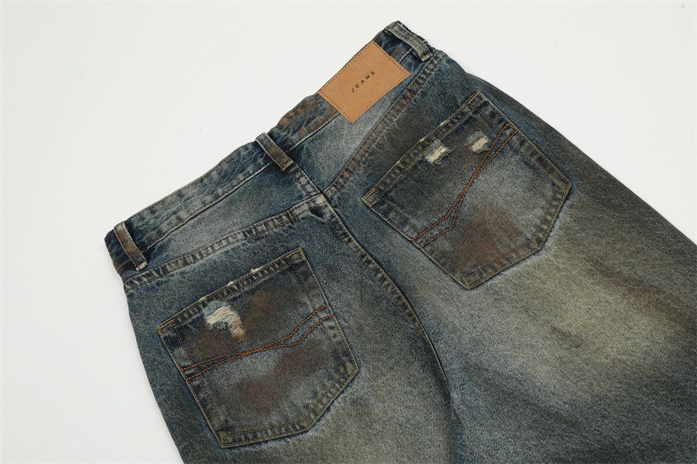 Japanese Brand × Jean Men's heavy duty punk distressed jeans y2k Size US 32 / EU 48 - 5 Thumbnail