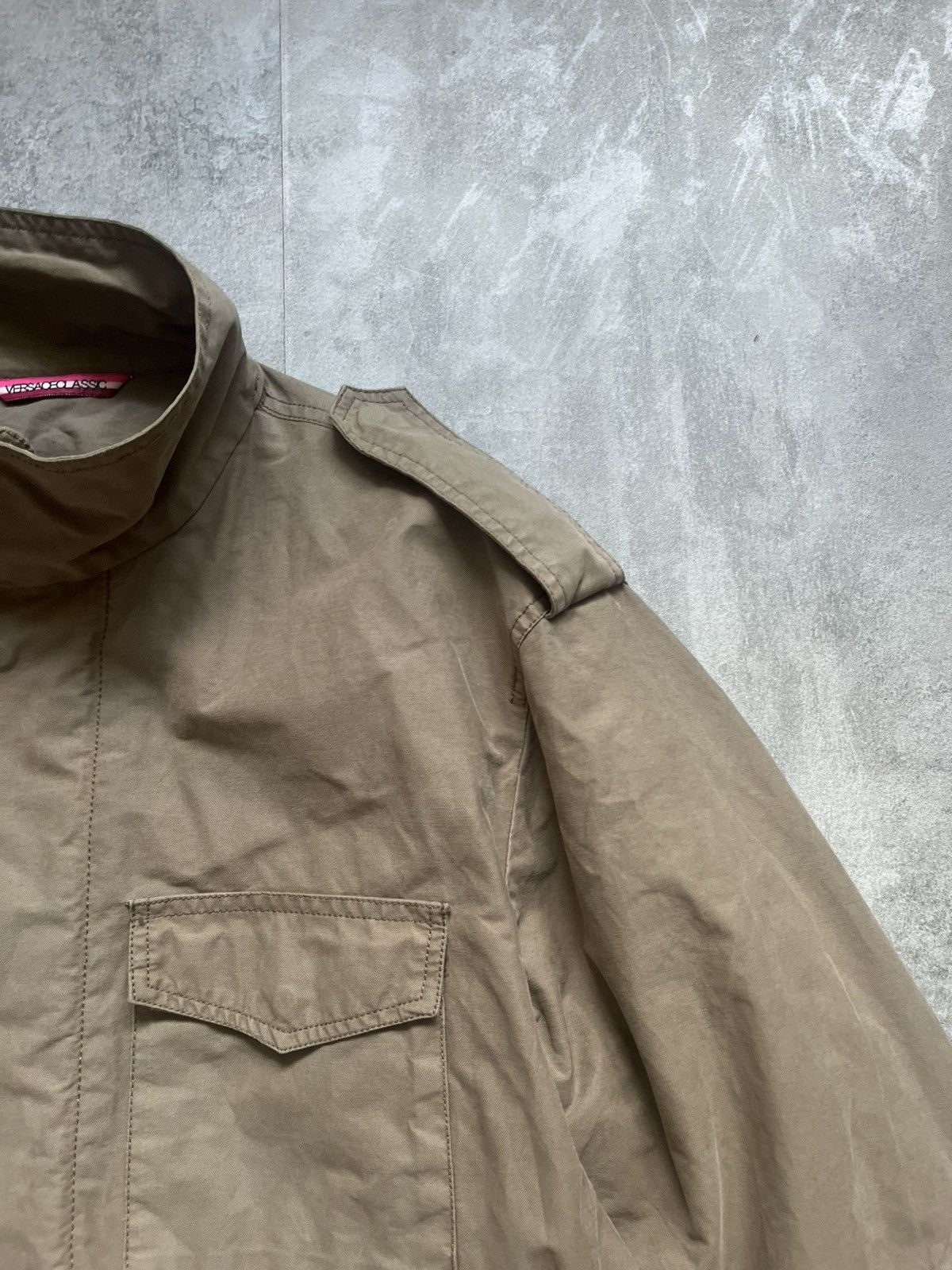 Versace Versace Classic Beige Multipocket Workwear Zip Up Jacket 54 Size US L / EU 52-54 / 3 - 5 Thumbnail