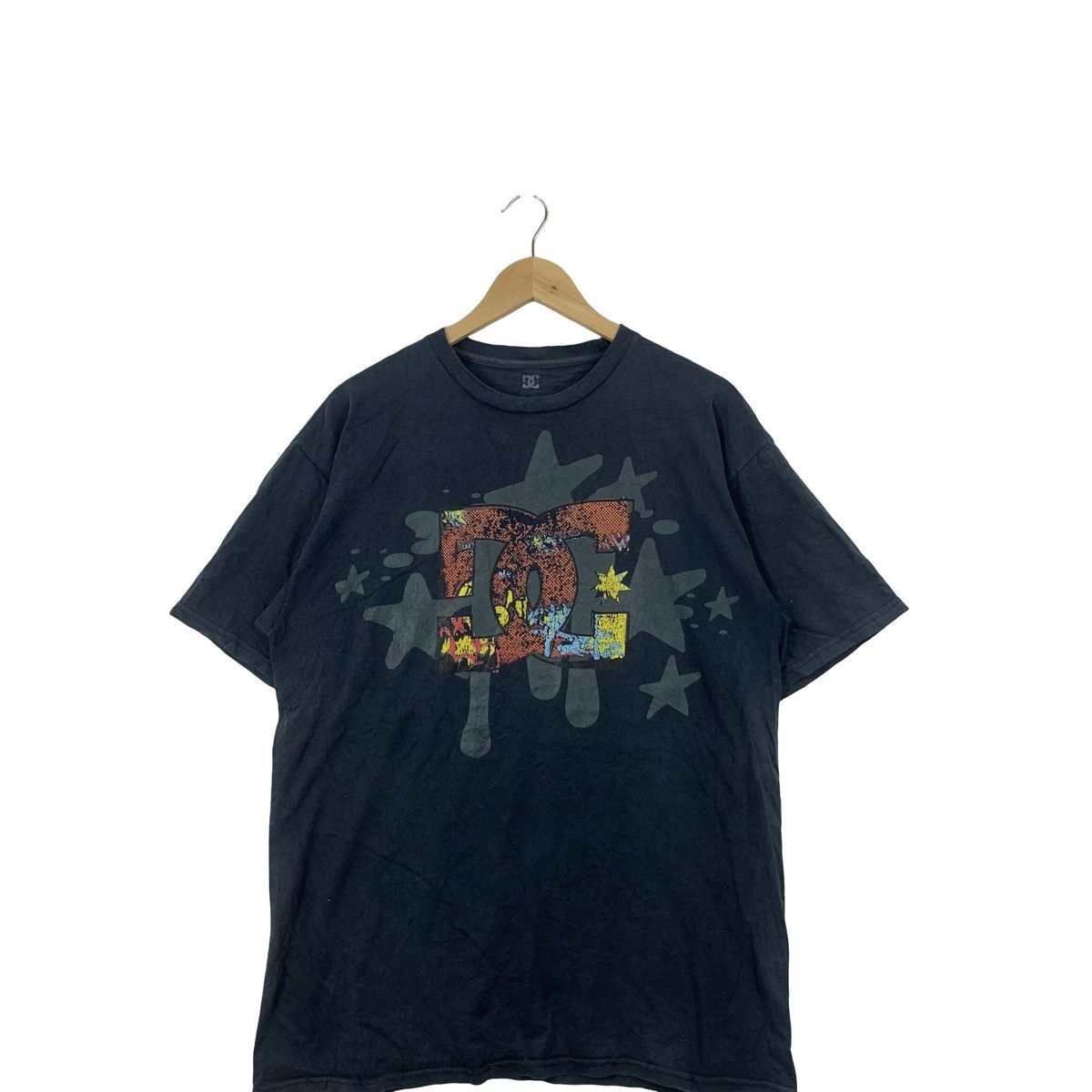 Other DC SHOES Comic Style Logo Natural Sun Faded Tee Shirt Top Size US L / EU 52-54 / 3 - 5 Thumbnail