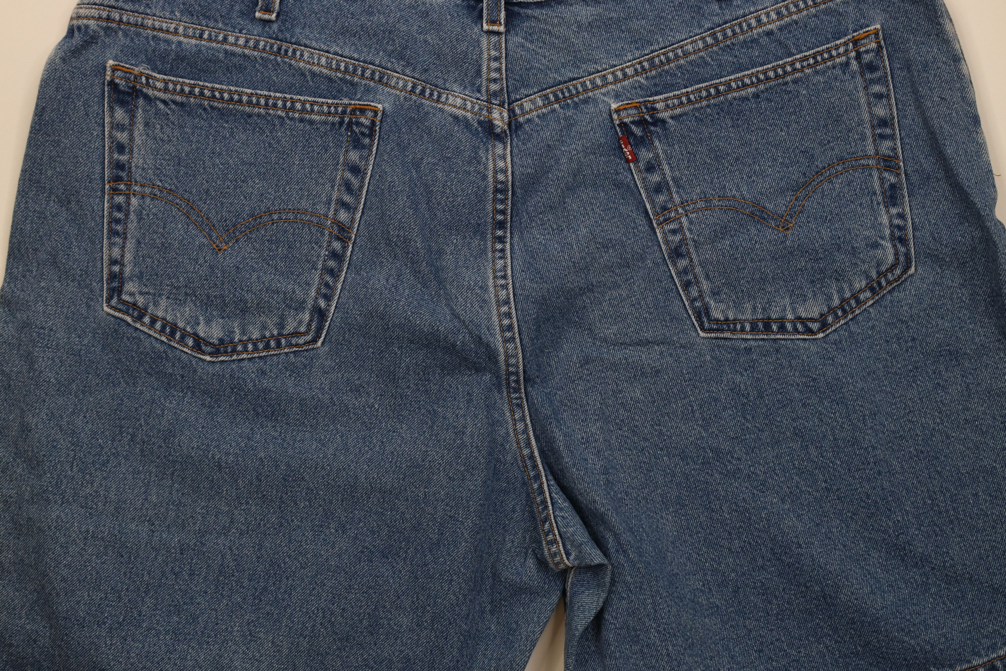 Levi's Vintage Y2K 2001 Levis Denim Jean Shorts Jorts Blue Cotton Size 22" - 12 Thumbnail