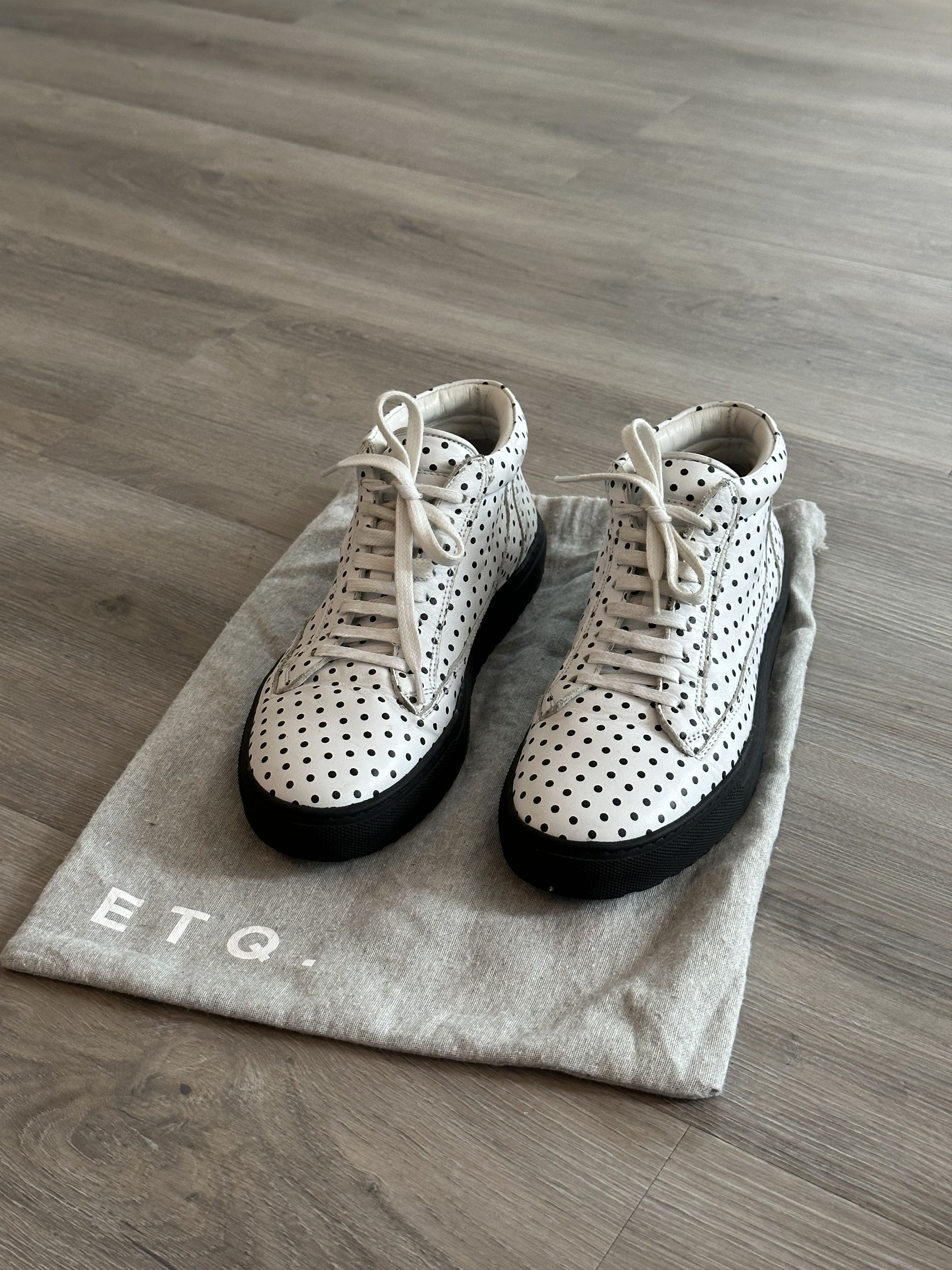 Etq ETQ Mid Top 1 Polka Dot Leather sneakers Size US 6 / EU 39 - 2 Thumbnail