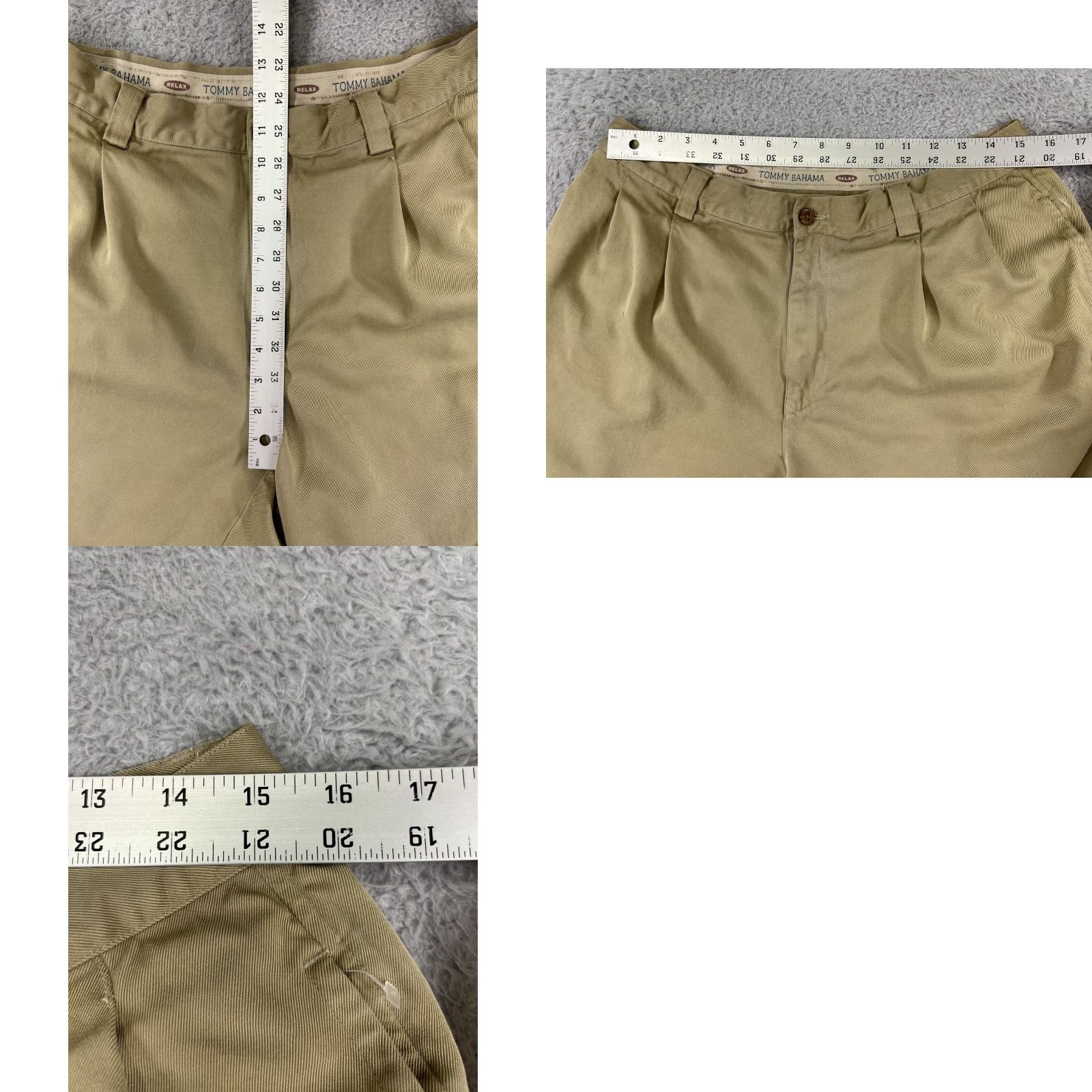 Tommy Bahama Tommy Bahama Shorts Mens 35 Beige Pleated 100% Silk Beach Pool Resort Vacation Size US 35 - 9 Thumbnail