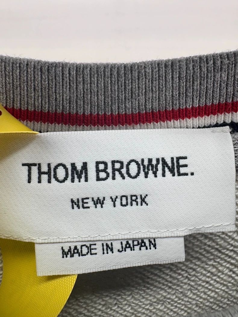 Thom Browne Thom Browne Grey four-striped hoodie Size US XL / EU 56 / 4 - 5 Thumbnail