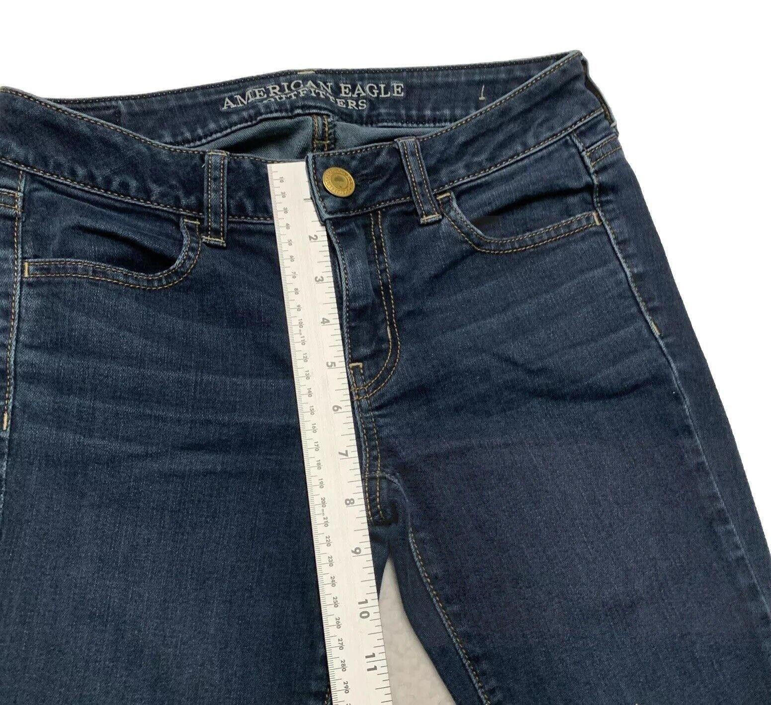 Other American Eagle Women's Jegging Size 2 Blue Stretch Jeans Size 26" / US 2 / IT 38 - 5 Thumbnail