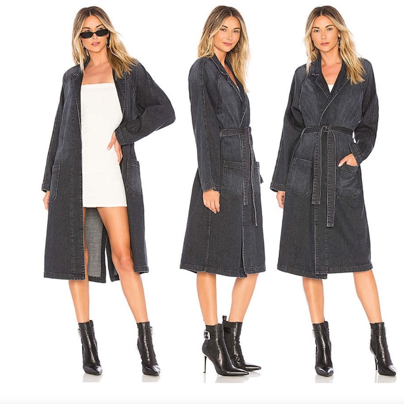 image of Grlfrnd Cybile Raglan Car Coat In Black Orchid, Women's (Size XS)