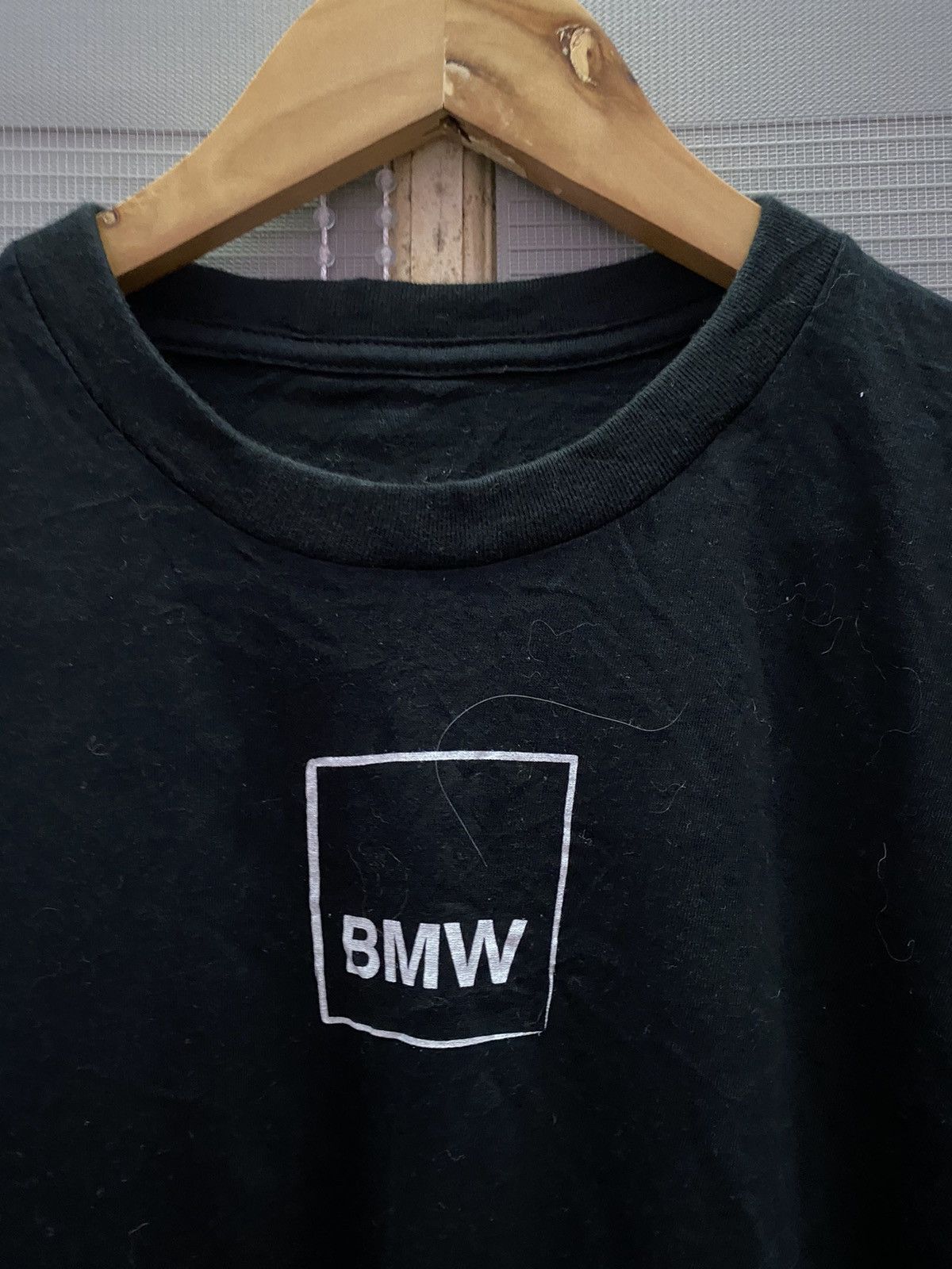 BMW Vintage 90s BMW Centre Box Logo Black Tees Size US L / EU 52-54 / 3 - 3 Thumbnail