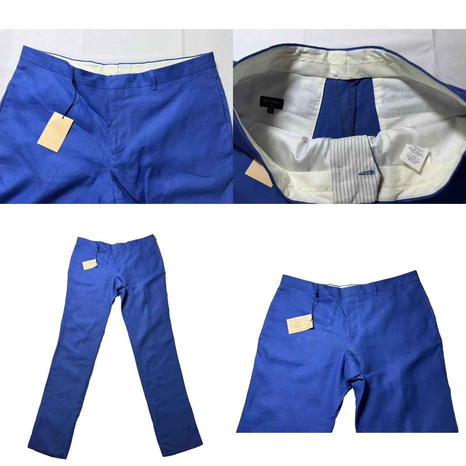 Paul Smith Paul Smith Blue Linen Dress Pants Men’s Formal Trousers 36 Slim Fit Linen Blend Blue 36 in Pant Paul Smith Dress Pants Men’s Formal Trousers Size 36R - 7 Thumbnail