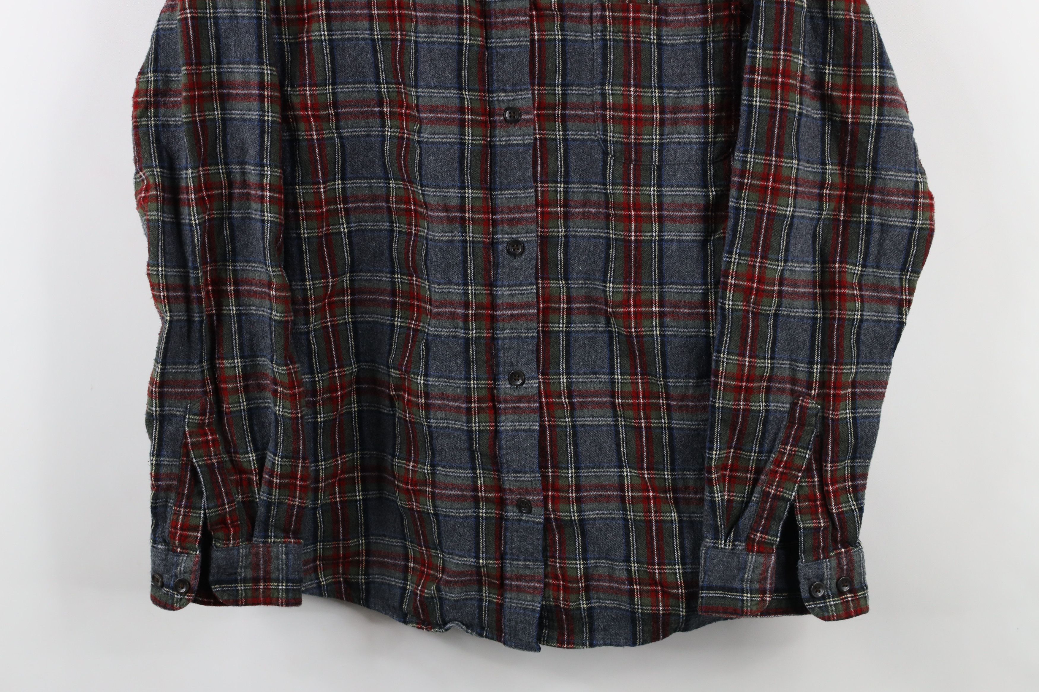 L.L. Bean Vintage LL Bean Fit Flannel Collared Button Shirt Plaid Size XL / US 12-14 / IT 48-50 - 3 Thumbnail
