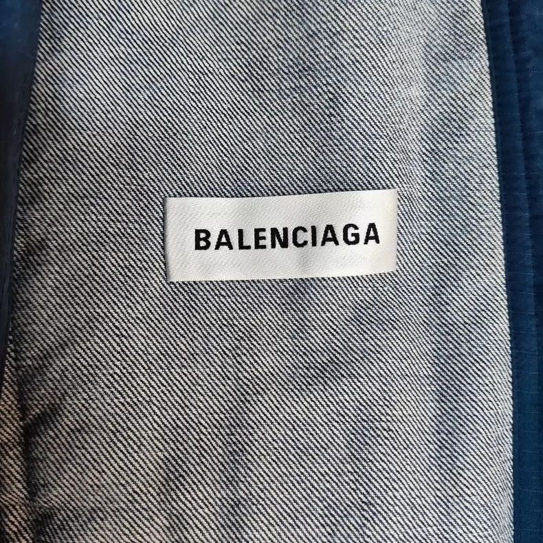 Balenciaga Balenciaga size 38 Denim Windbreaker Long Jacket 2502-Nexta Size US M / EU 48-50 / 2 - 6 Thumbnail