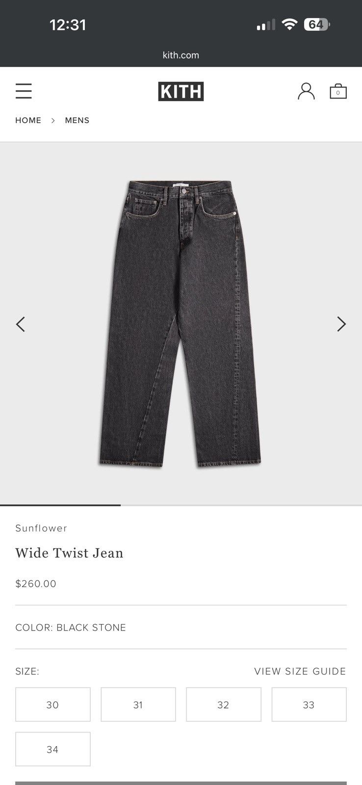 Sunflower Sunflower Wide Twist Jean Size US 33 - 9 Thumbnail