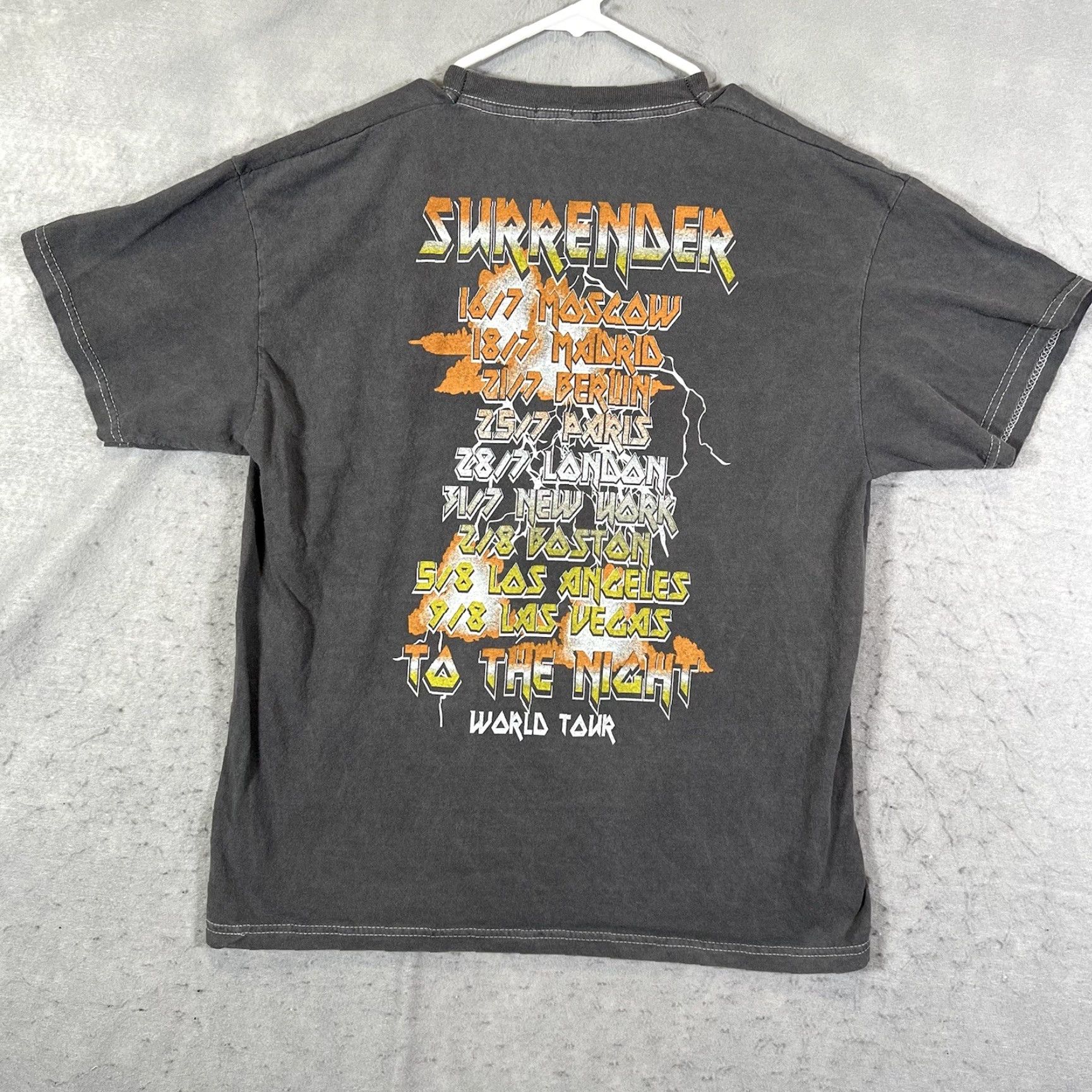 PrettyLittleThing VINTAGE Pretty Little Thing Shirt Womens Medium Gray Surrender To The Night World A1 Pretty Light Thing Size L / US 10 / IT 46 - 7 Thumbnail