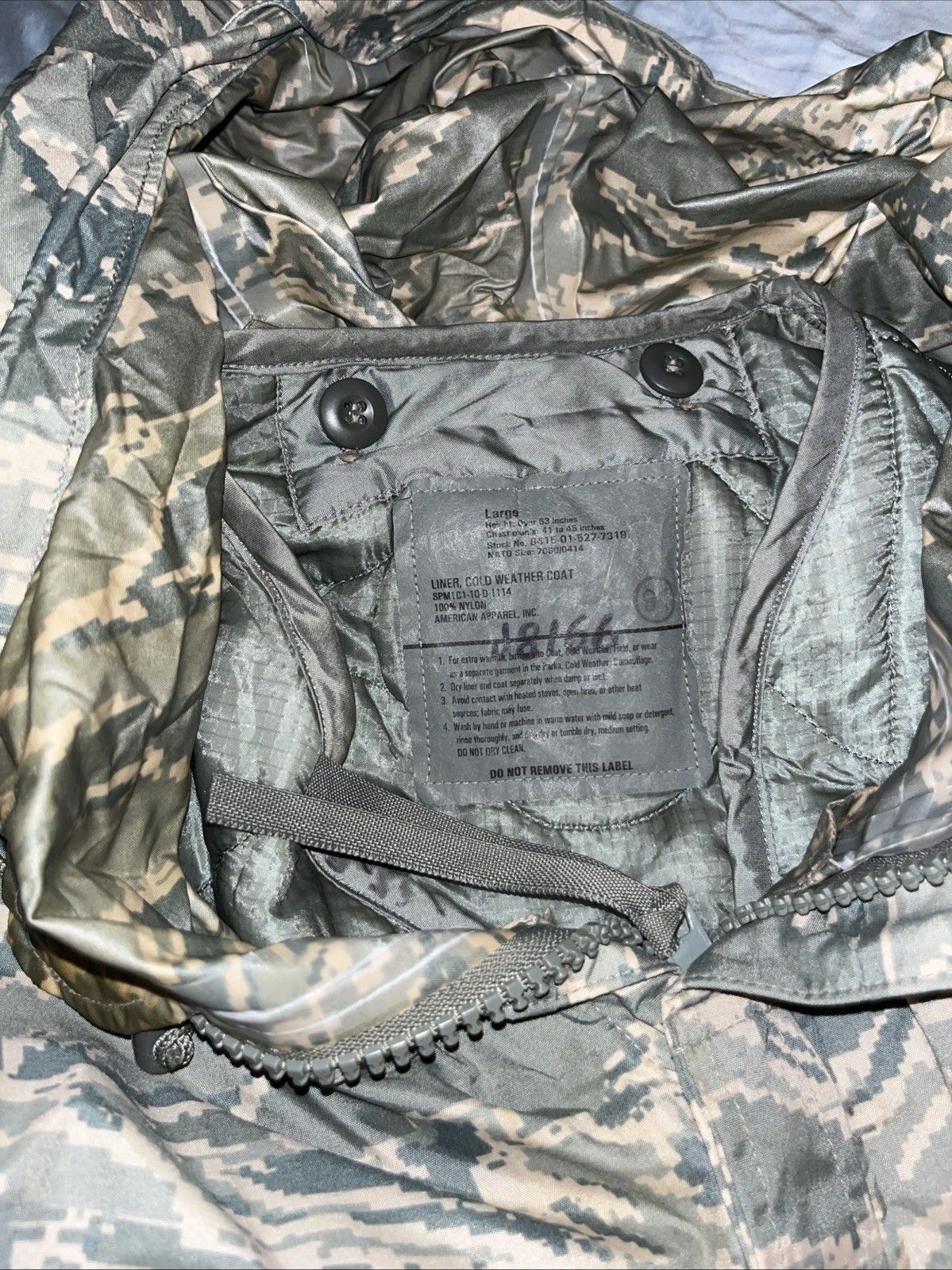 American Apparel 8415-01-527-739 Improved Parka With Thermal Button In Insert Size US L / EU 52-54 / 3 - 5 Thumbnail