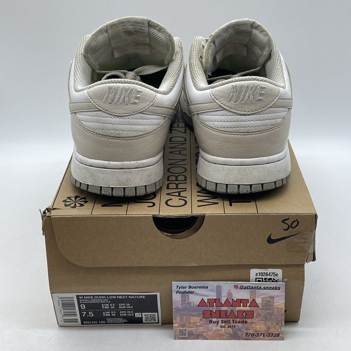 Nike Wmns dunk low next nature light orewood brown Size US 9 / IT 39 - 3 Thumbnail