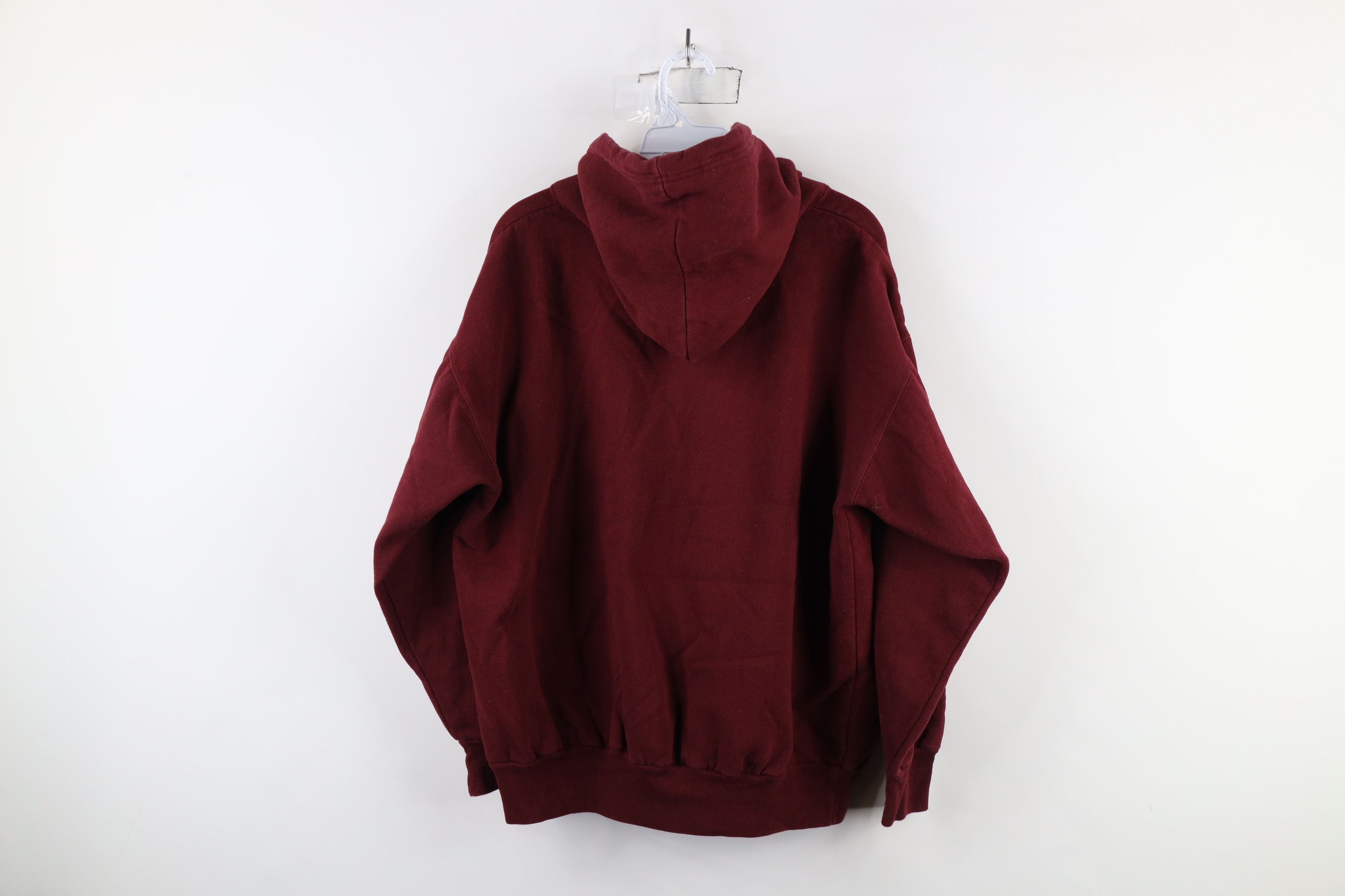 Vintage Vintage 90s Harvard University Hoodie Sweatshirt Red Size XL / US 12-14 / IT 48-50 - 10 Thumbnail