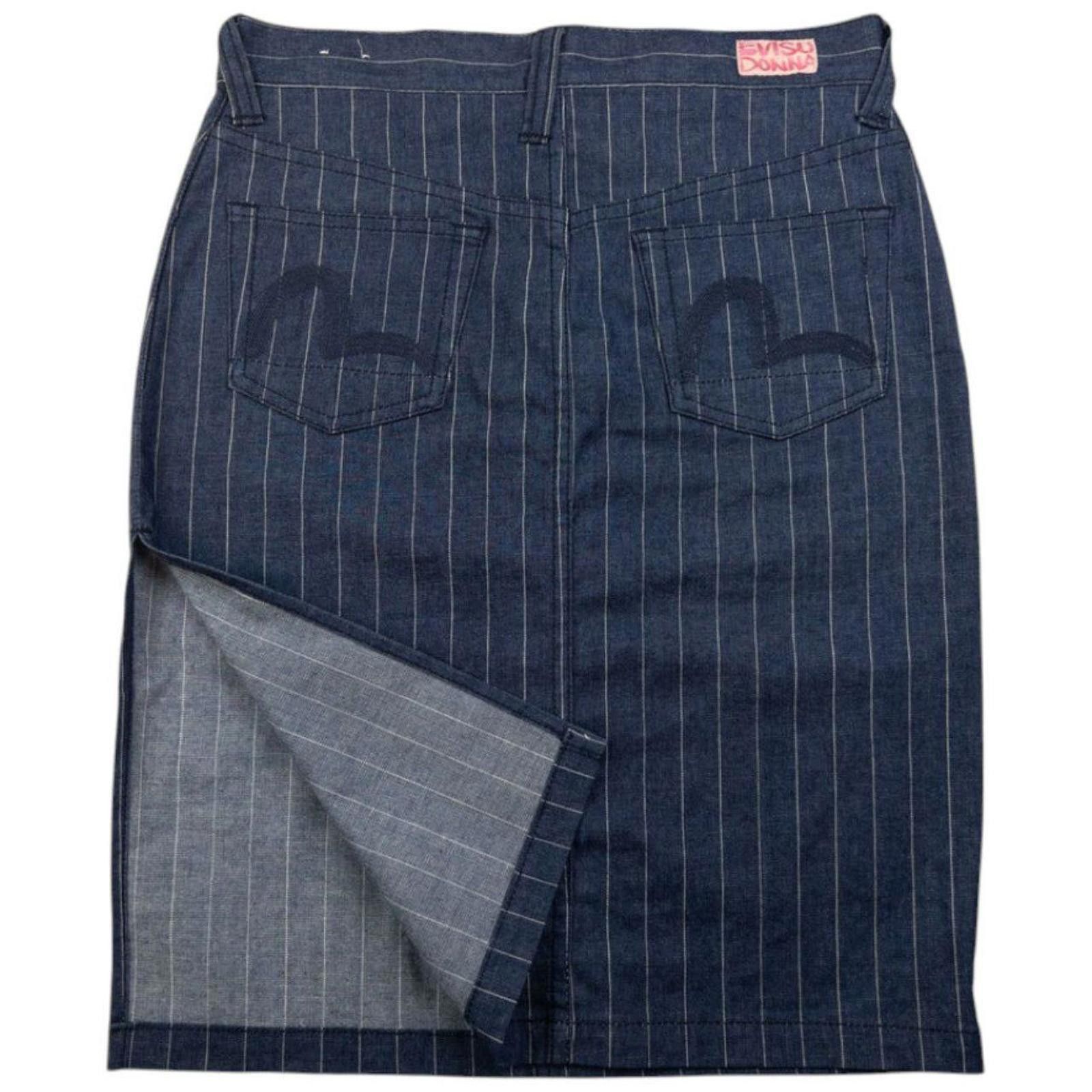 Evisu Vintage Evisu Donna Double Gull Embroidered Skirt Size W29 Size 28" / US 6 / IT 42 - 5 Thumbnail