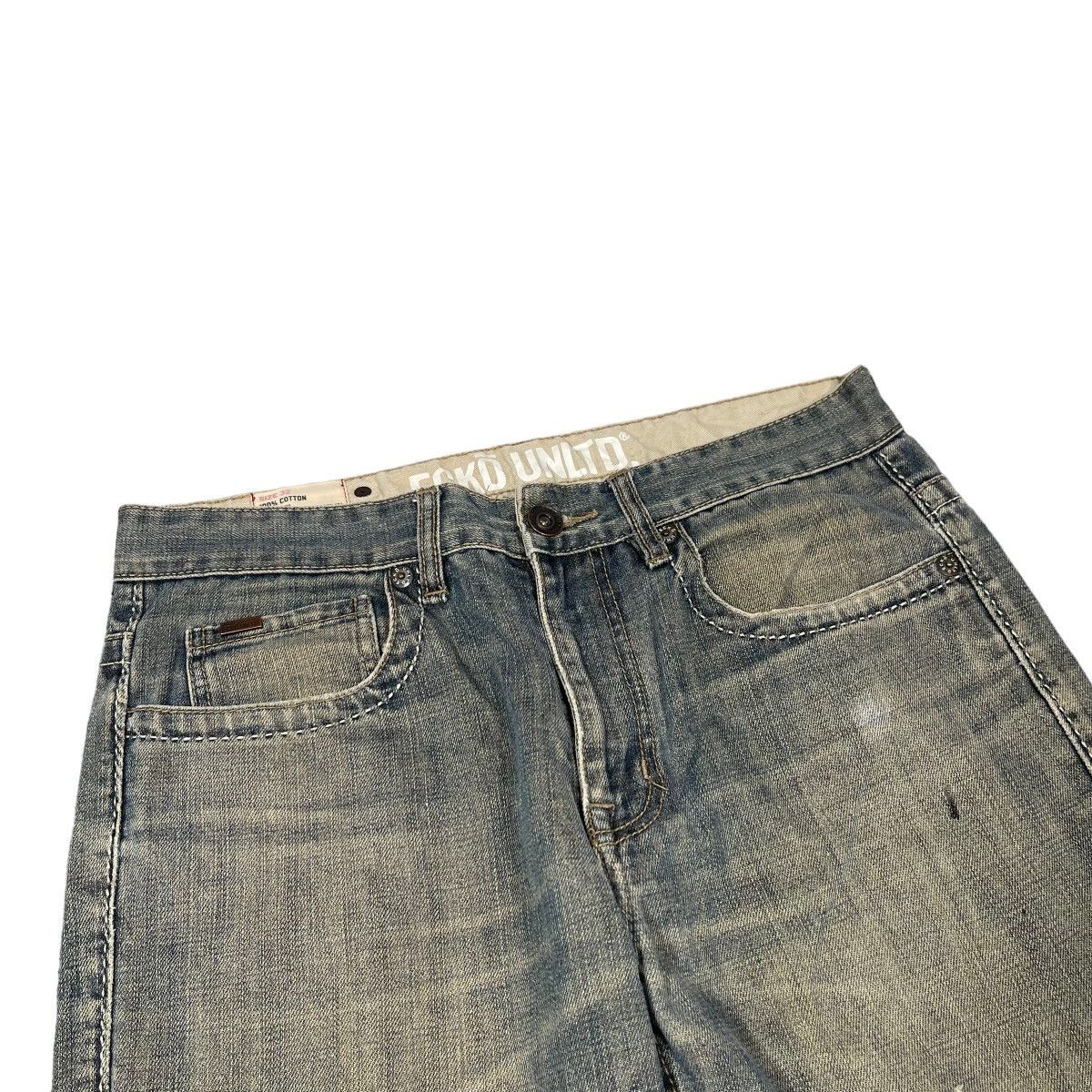 Ecko Unltd. × JNCO Ecko Unlimited Baggy Vintage Y2K Hip Hop Denim Pants Size US 32 / EU 48 - 3 Thumbnail