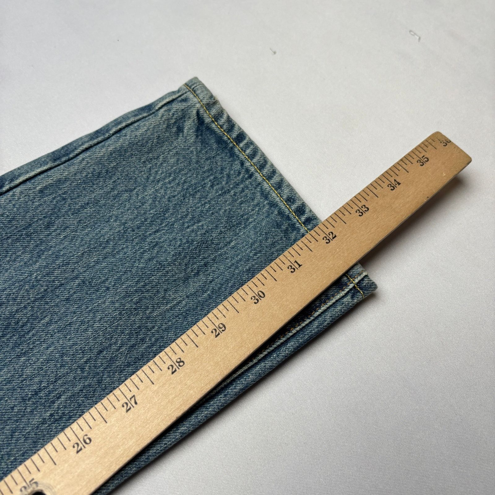 Sid Mashburn $185 Sid Mashburn Light Wash Denim 32x32 Slim Straight Jeans Size US 32 / EU 48 - 8 Thumbnail