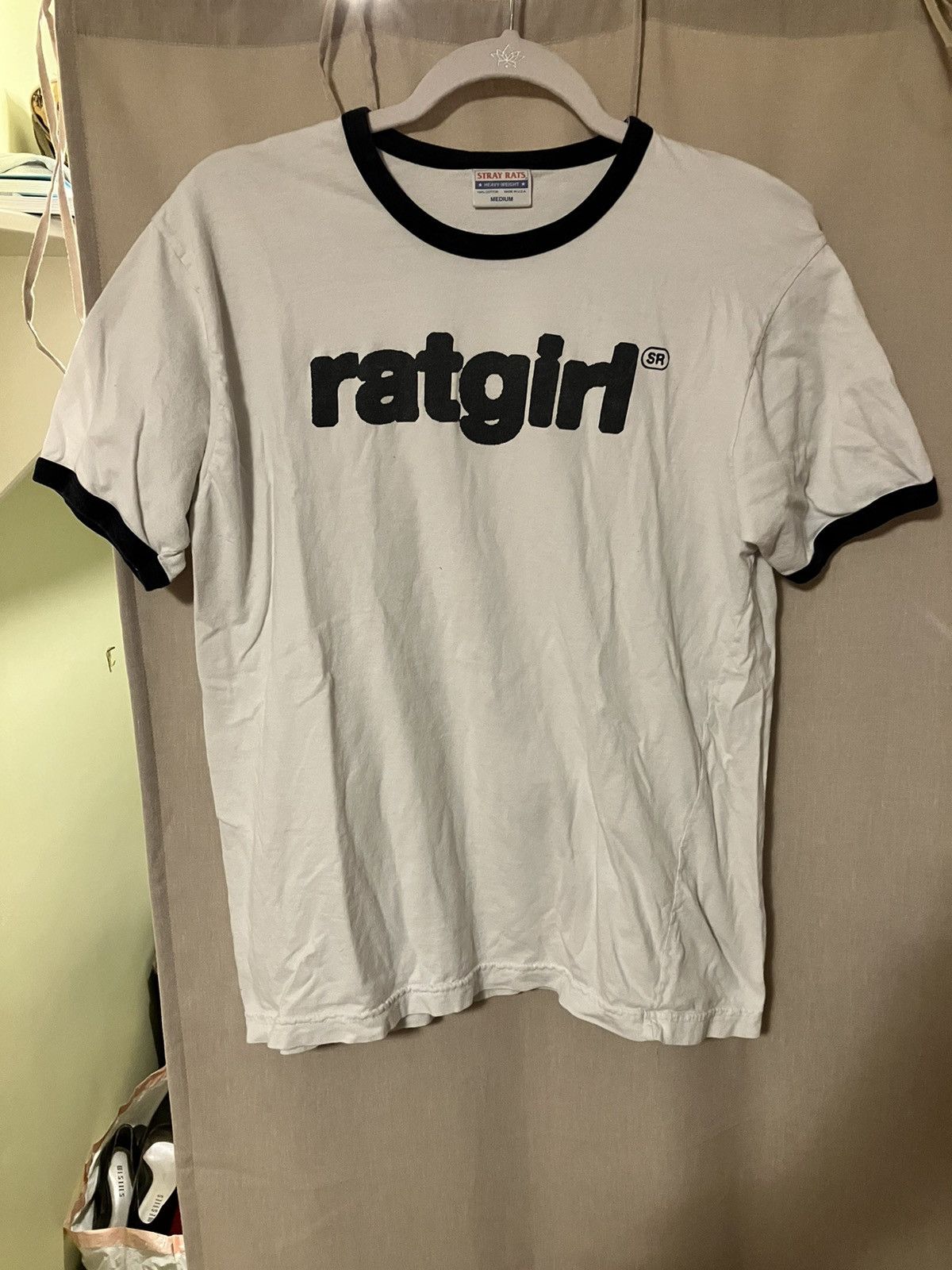 Stray Rats Ratgirl ringer tee Size US M / EU 48-50 / 2 - 1 Thumbnail