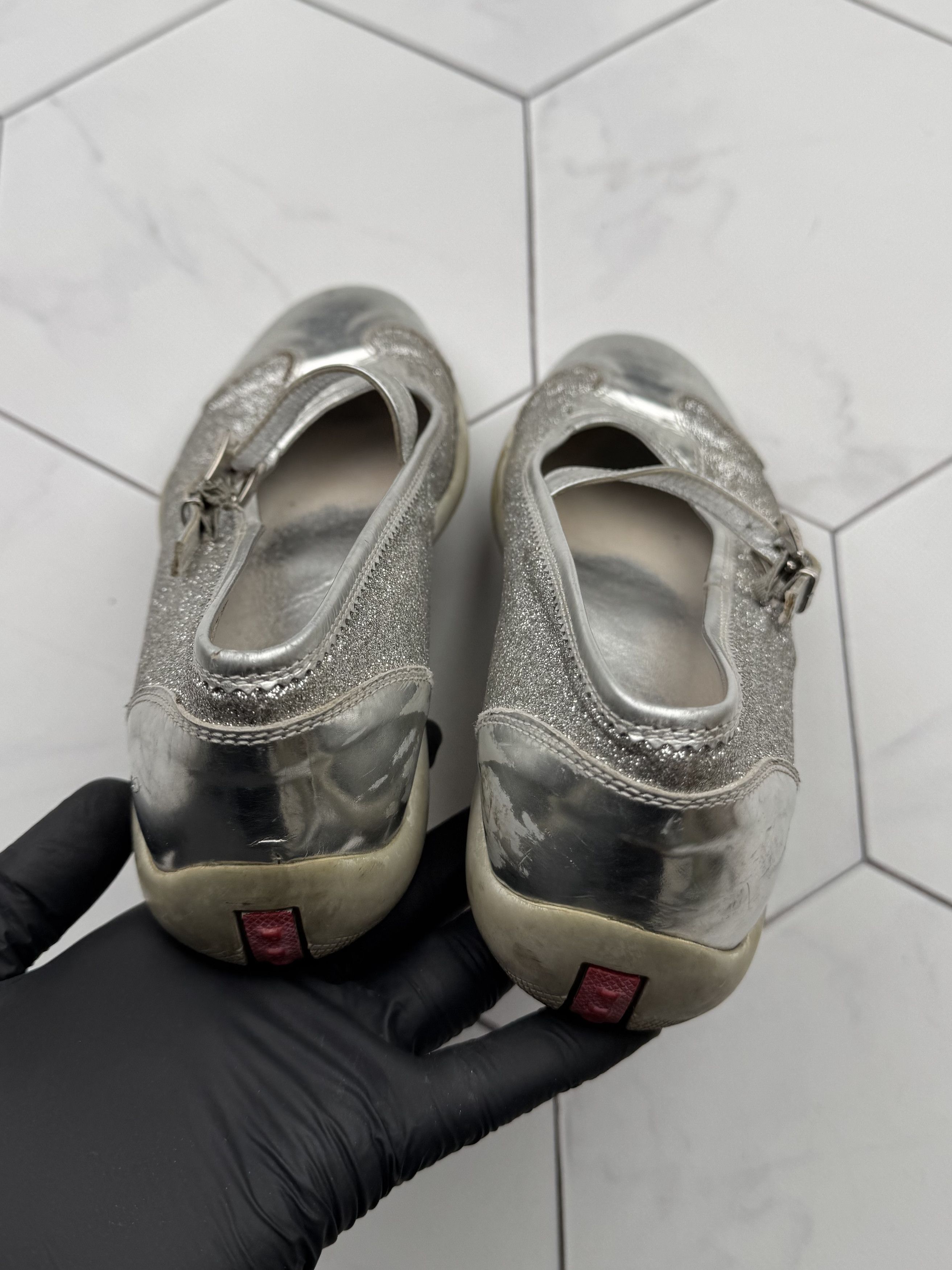 Prada Prada Vintage Ballet Flats (B262) Size US 5 / IT 35 - 7 Thumbnail