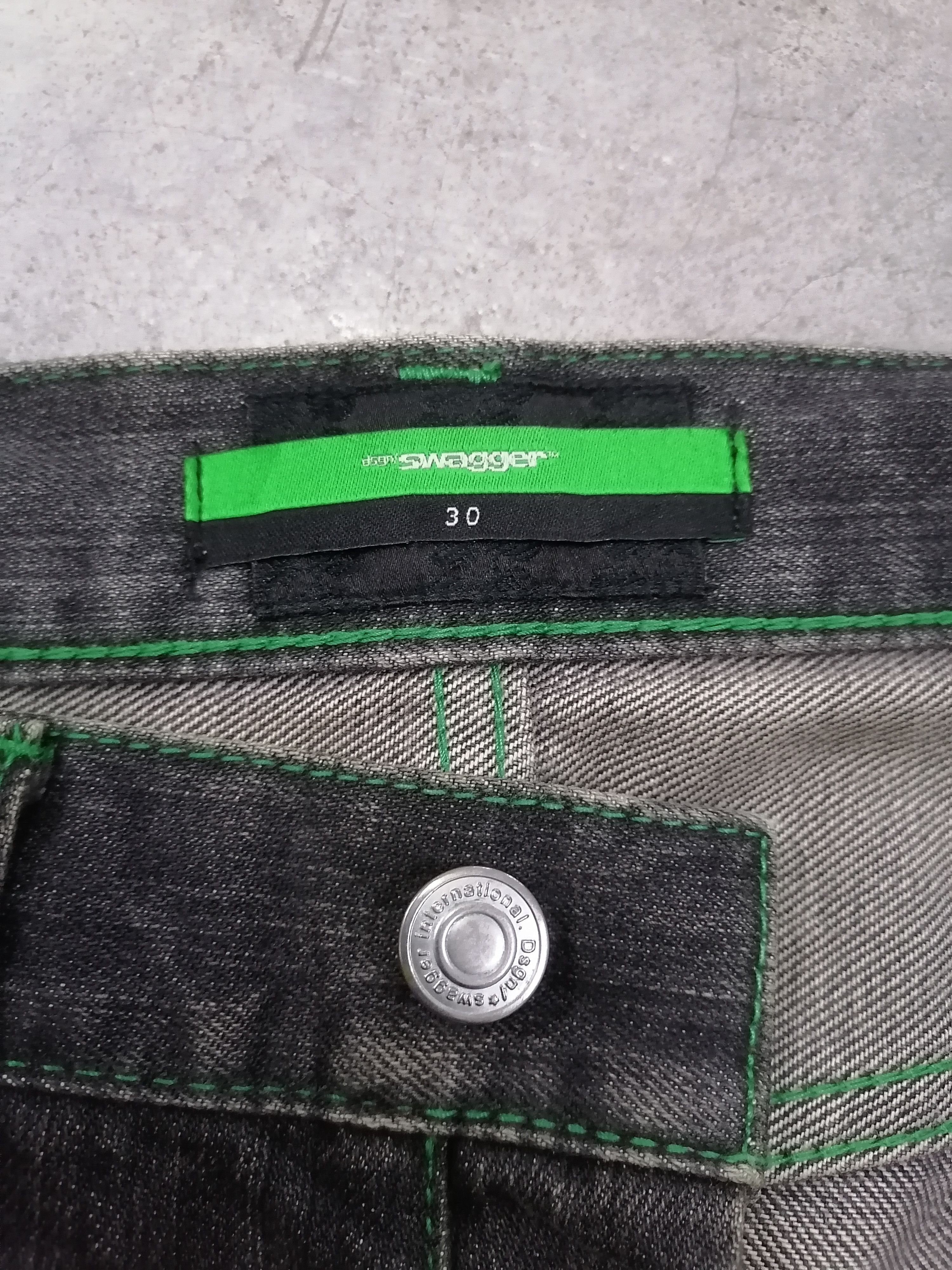 Japanese Brand × Swagger Trashed Jeans Swagger $30 Denim Pants Size US 33 - 7 Thumbnail