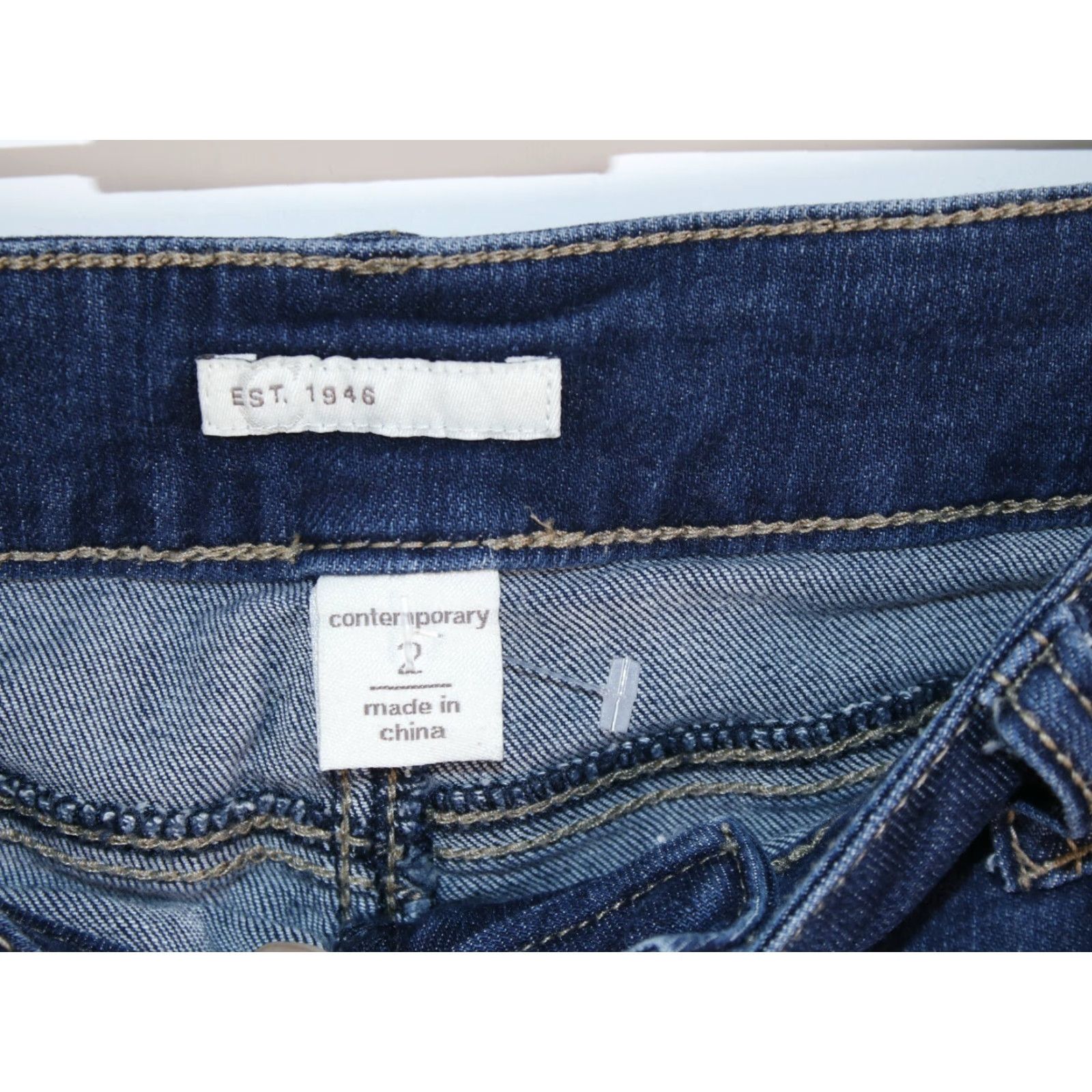 Vintage Contemporary Brass Beaded Skinny Denim Jeans High RiseWomen's 2 28X30 Dark Wash Size 28" / US 6 / IT 42 - 4 Thumbnail