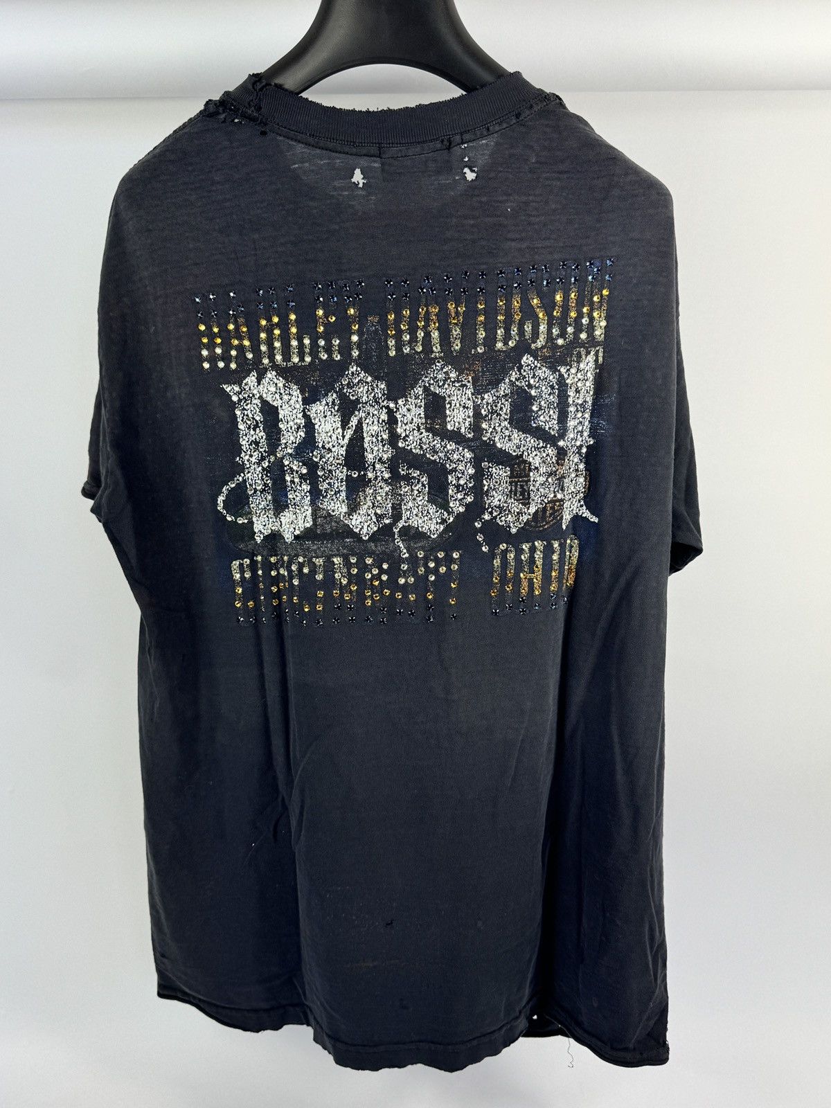 Bossi Sportswear 1 OF 1 RHINESTONE HARLEY DAVIDSON VINTAGE T-SHIRT Size US L / EU 52-54 / 3 - 8 Thumbnail