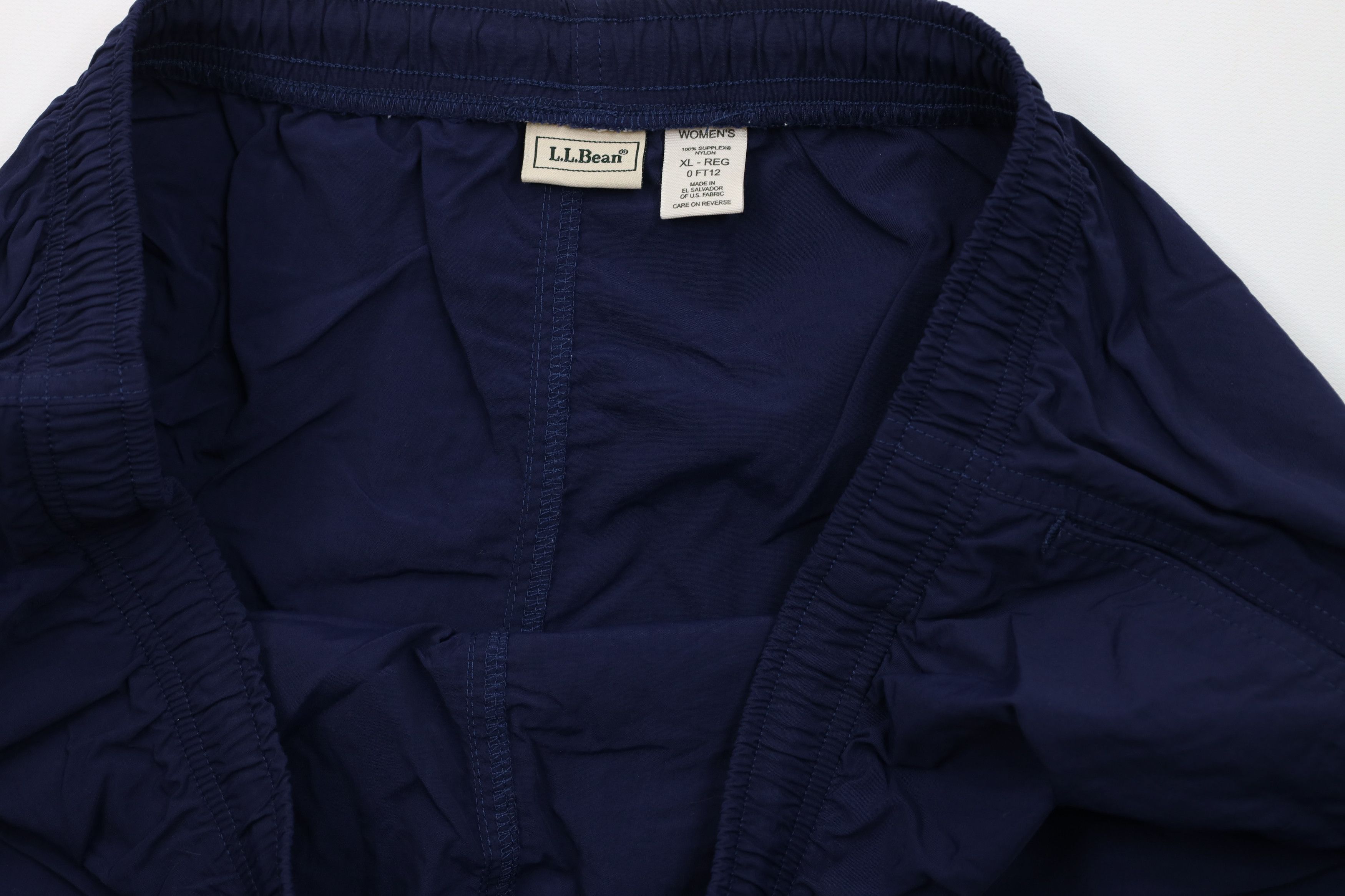L.L. Bean Vintage 90s LL Bean Above Knee Shorts Baggies Blue Nylon Size 36" / US 14 / IT 50 - 6 Thumbnail