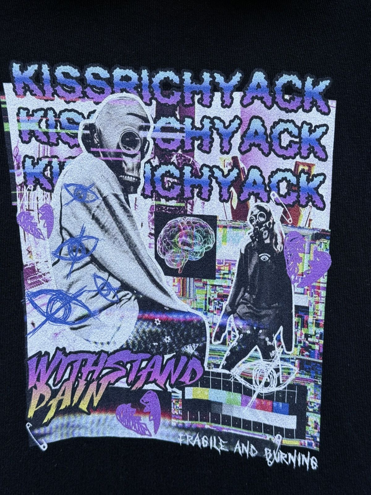 Japanese Brand 2000s KRY CLOTHING Crew Distressed 6cuts Sleeve Hoodie Size US XL / EU 56 / 4 - 6 Thumbnail