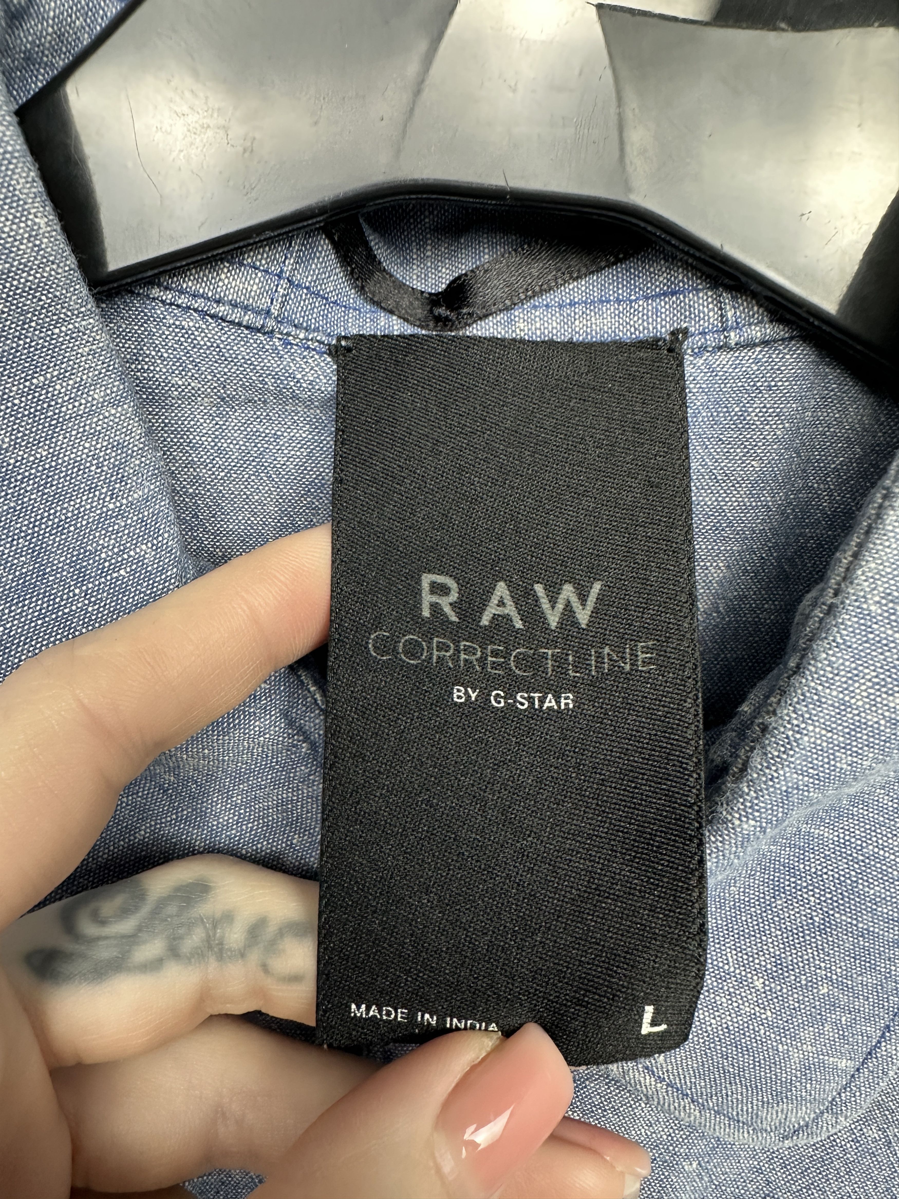 G-Star G Star Raw Mens New Western Long Sleeve Shirt Size US L / EU 52-54 / 3 - 3 Thumbnail