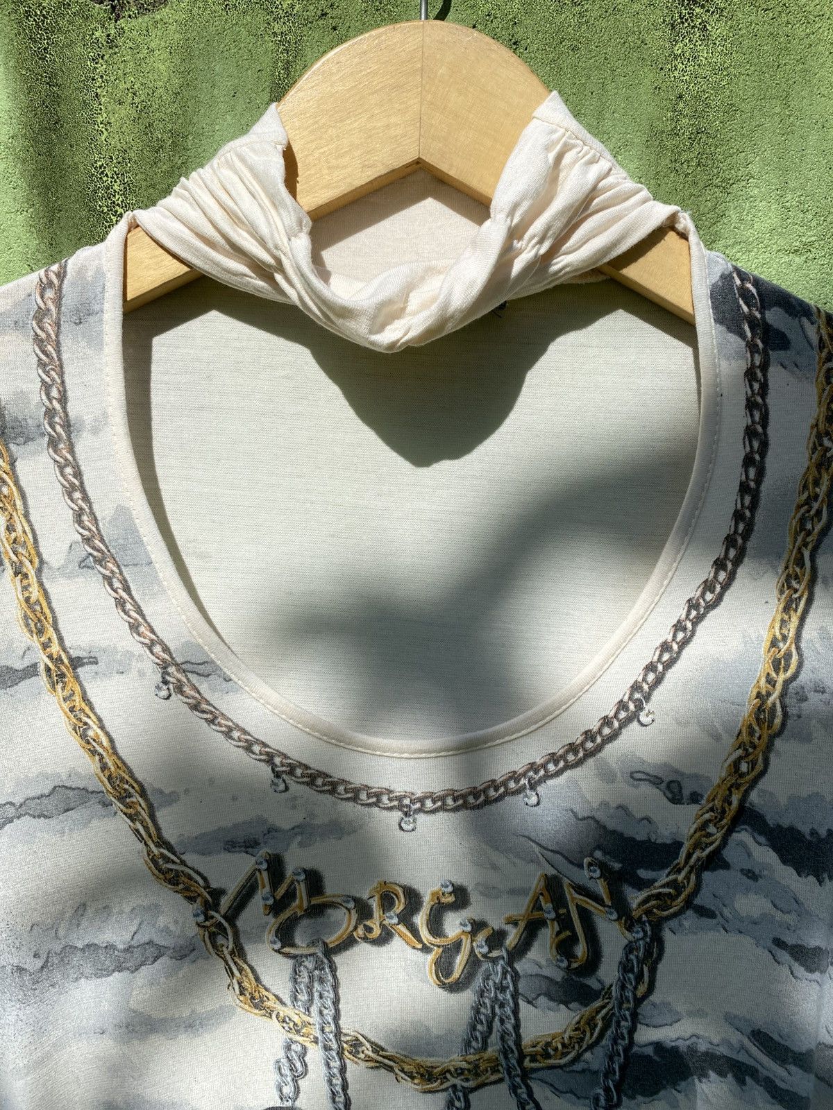 Morgan De Toi Morgan De Toi Vintage Chain Trompe L’Oeil Sheer Longsleeve Size ONE SIZE - 2 Thumbnail