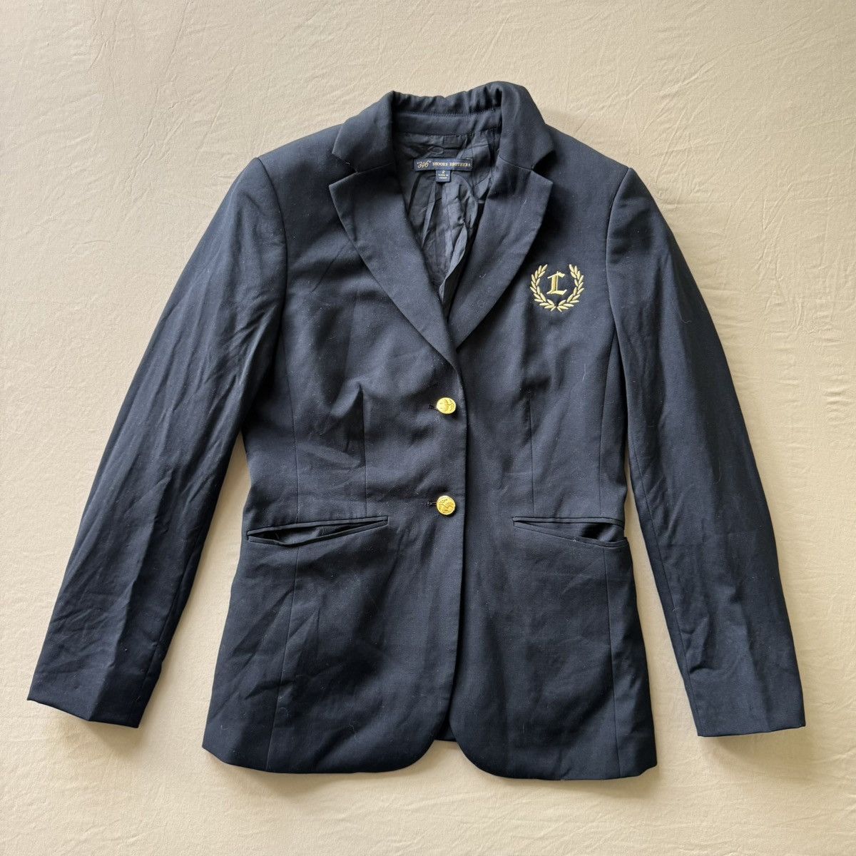 Brooks Brothers × Designer Brooks Brothers Wool Two-Button Blazer Size XS / US 0-2 / IT 36-38 - 1 Thumbnail