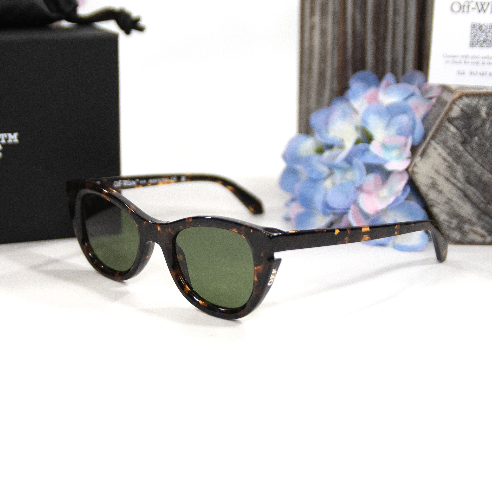 Off-White Off-White OER1112 Boulder Havana Tortoise Logo Sunglasses NW Size ONE SIZE - 1 Thumbnail