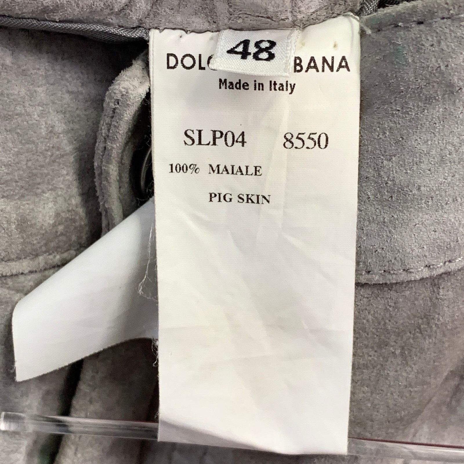 Dolce & Gabbana Size 32 Grey Suede Five Pockets Straight Casual Pants Size US 32 / EU 48 - 8 Thumbnail