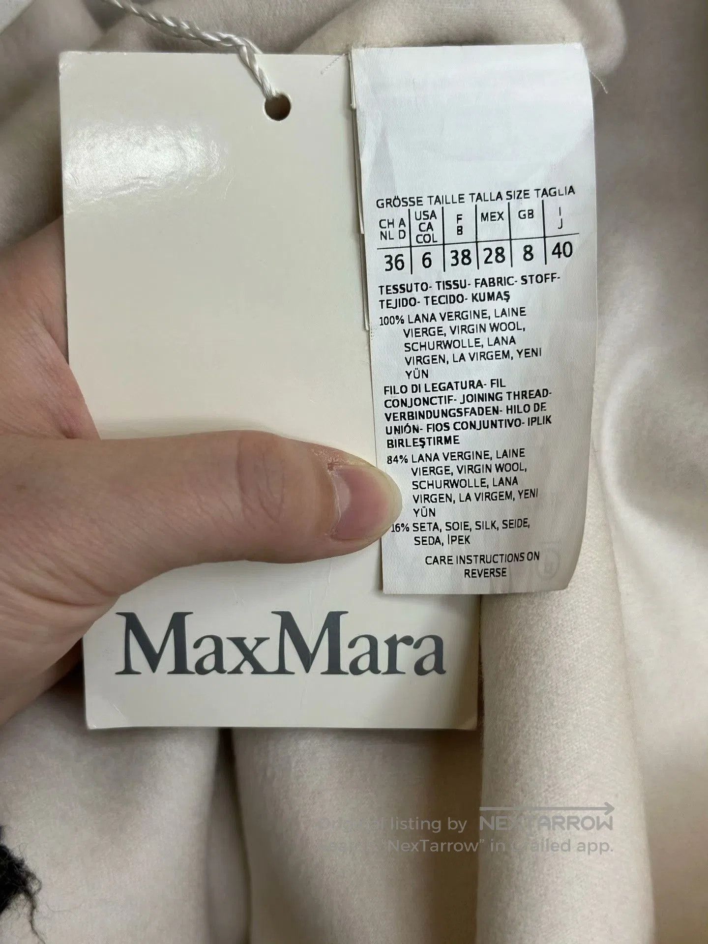 Max Mara MaxMara Pink Wool Coat with Belt. Size S / US 4 / IT 40 - 6 Thumbnail
