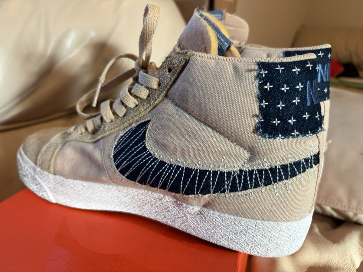 Nike Nike Blazer high "Sashiko Sesame" Size US 9 / EU 42 - 4 Thumbnail