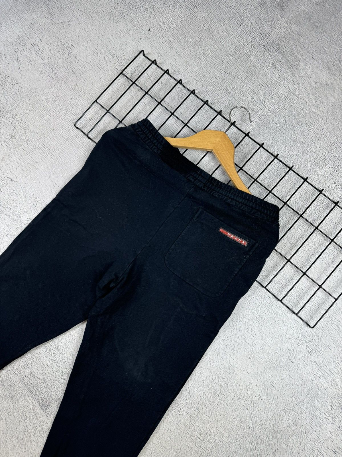 Prada × Vintage PRADA Red tab joggers sweatpants Black oldmoney XS size Size US 30 / EU 46 - 11 Thumbnail