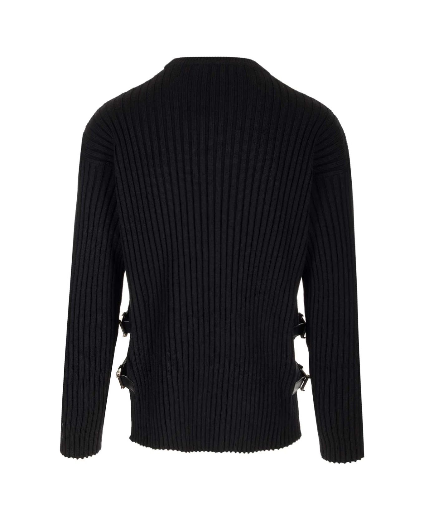 Versace o1y0525 Logo Crewneck Sweater in Black Size US M / EU 48-50 / 2 - 2 Thumbnail
