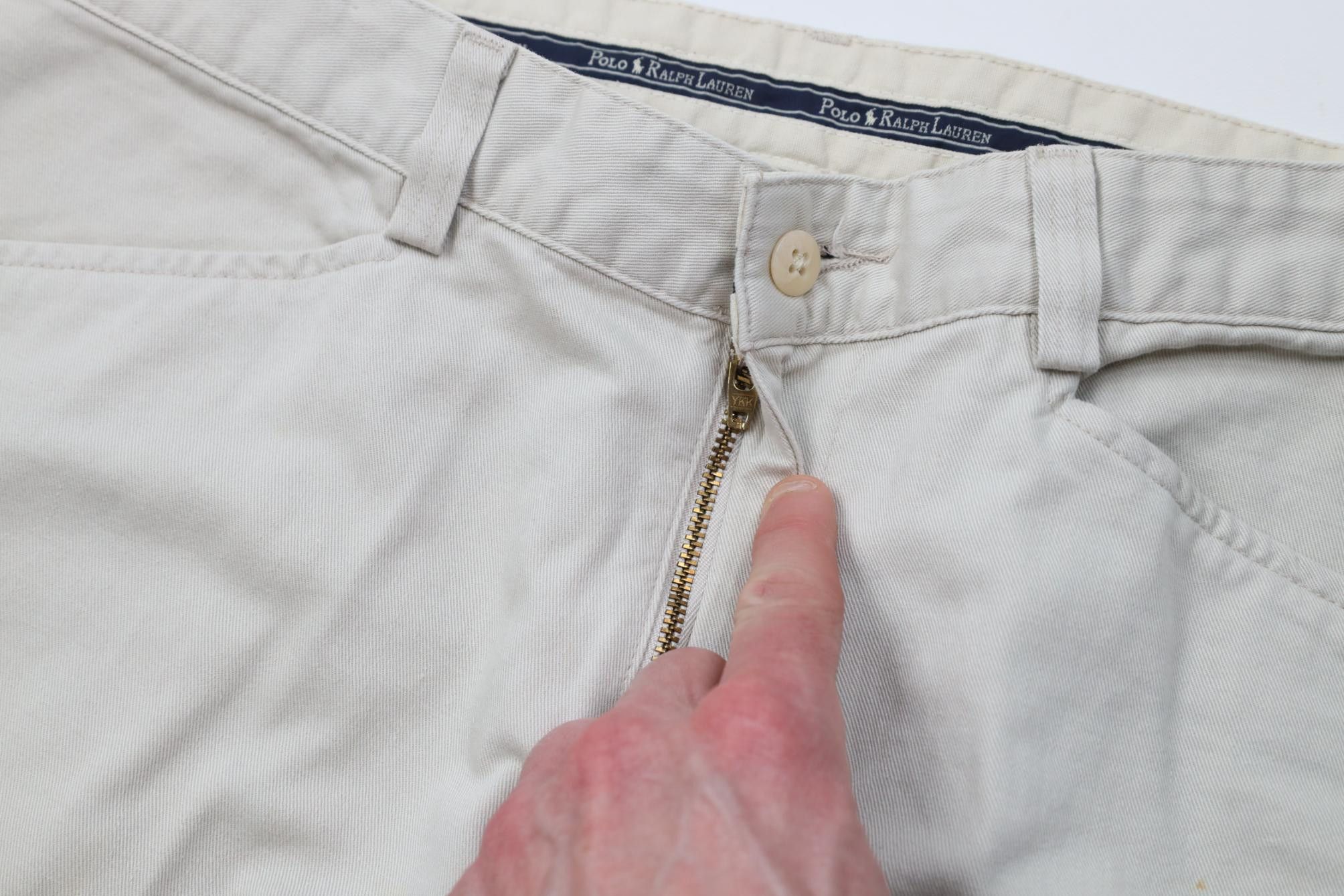 Polo Ralph Lauren Vintage 90s Ralph Lauren Martin Chino Pants Cotton Stone USA Size US 32 / EU 48 - 7 Thumbnail