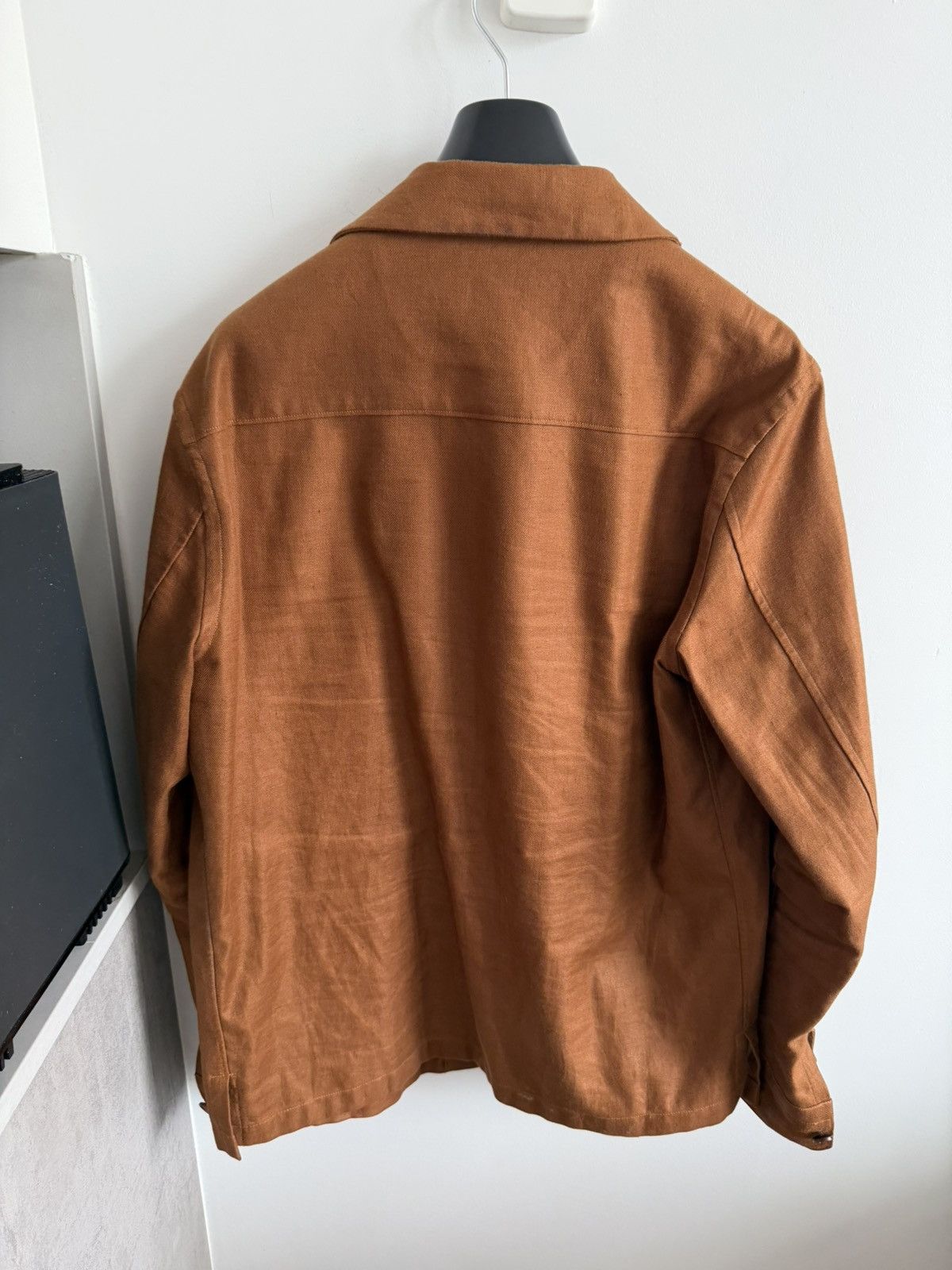 Ermenegildo Zegna Zegna Linen Work Coat Orange Brown Size US L / EU 52-54 / 3 - 2 Thumbnail