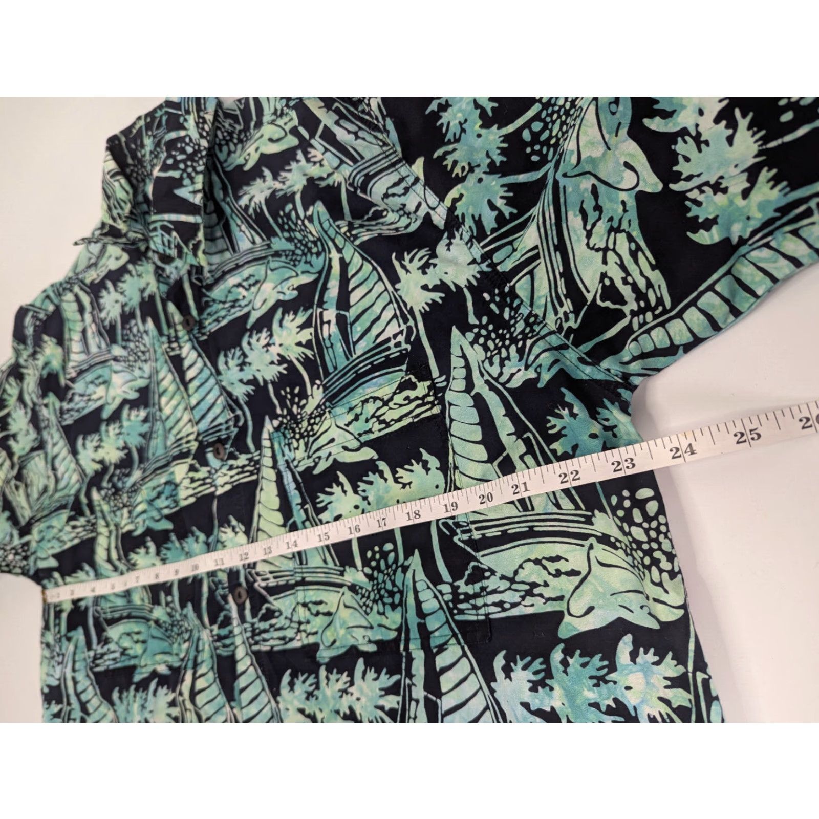 Vintage Sailboats Bob Bitchin Turquoise Button Hawaiian Shirt Size Large Cotton Shirt Mens Size US L / EU 52-54 / 3 - 5 Thumbnail