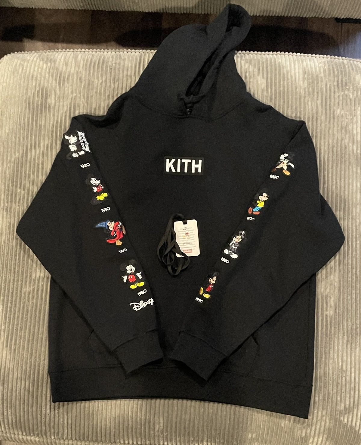 Kith Kith x Disney Mickey Sleeve Patches Hoodie | Grailed