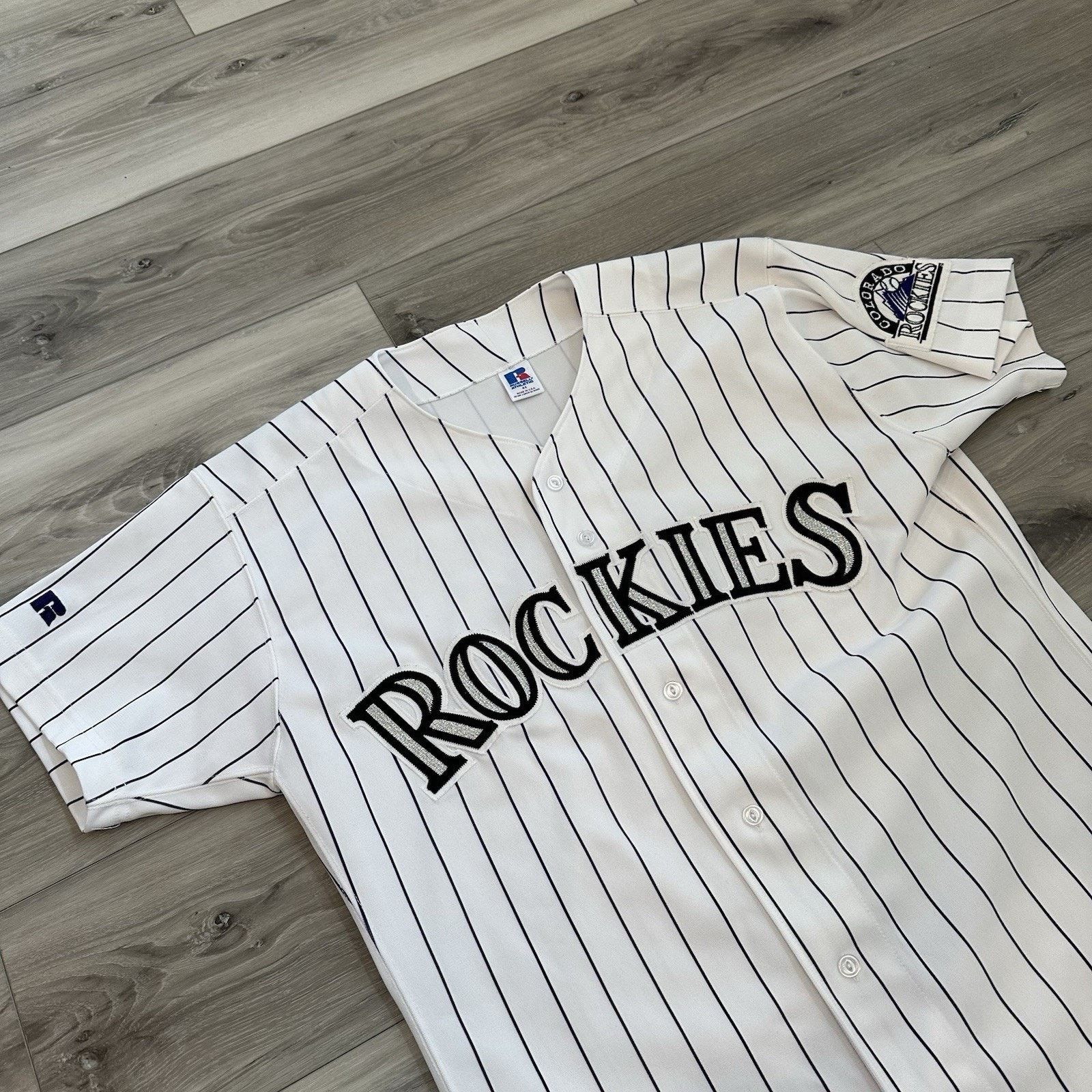 Russell Athletic VTG Russell MLB Diamond Collection Colorado Rockies Jersey Size US L / EU 52-54 / 3 - 2 Thumbnail