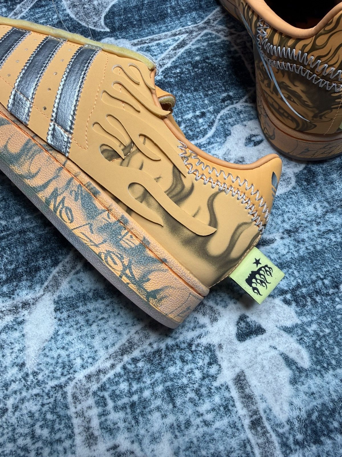 Adidas × HELLSTAR Hellstar x Adidas Superstar “Hazy Orange” Size US 12 / EU 45 - 7 Thumbnail