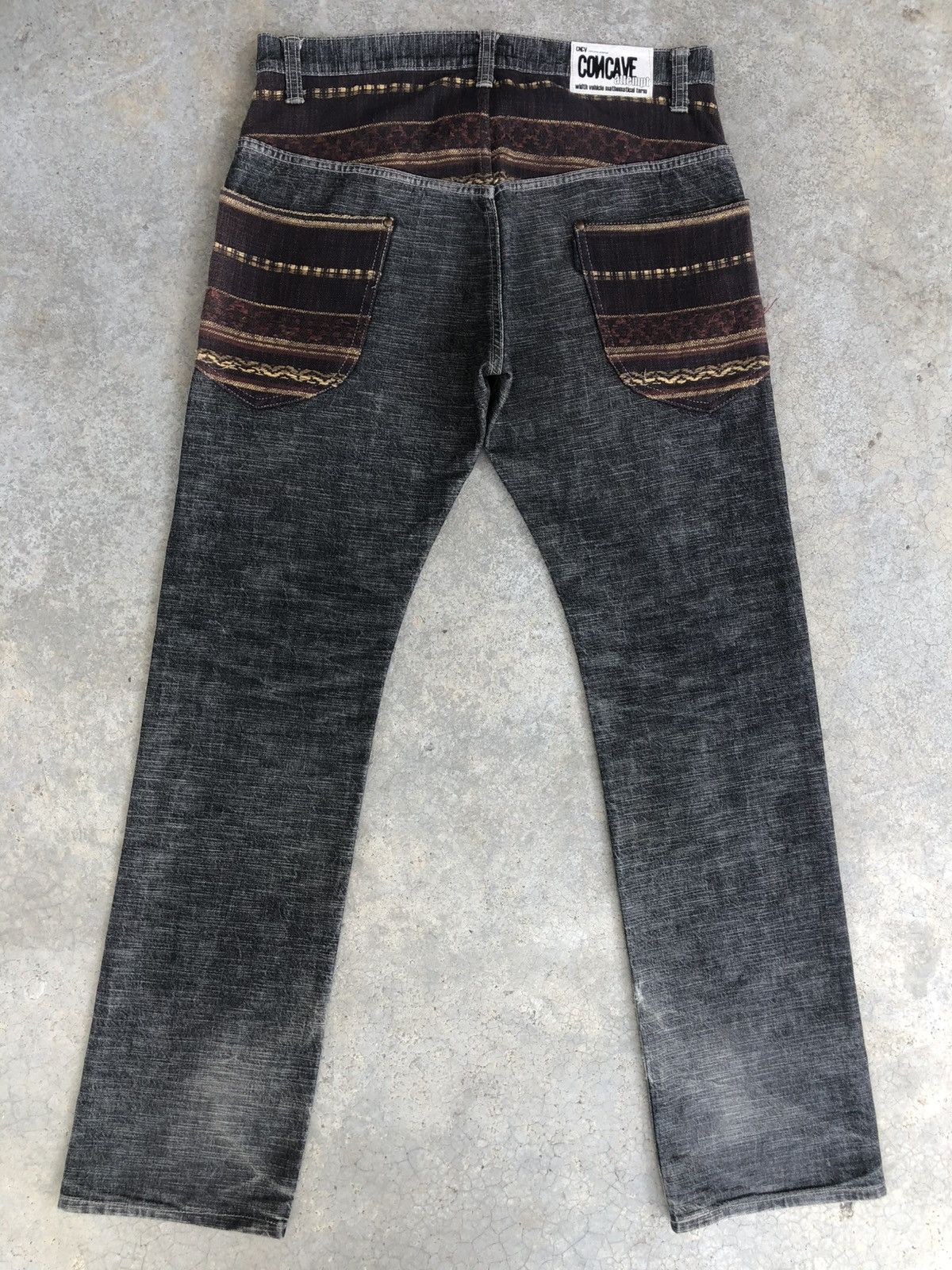 Japanese Brand Concave attempt Blanket Denim Distressed Jeans Size US 33 - 1 Thumbnail