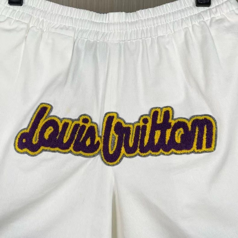 Louis Vuitton Louis Vuitton size s NBA Flocked Alphabet Shorts 2501-Nexta Size US 28 / EU 44 - 3 Thumbnail